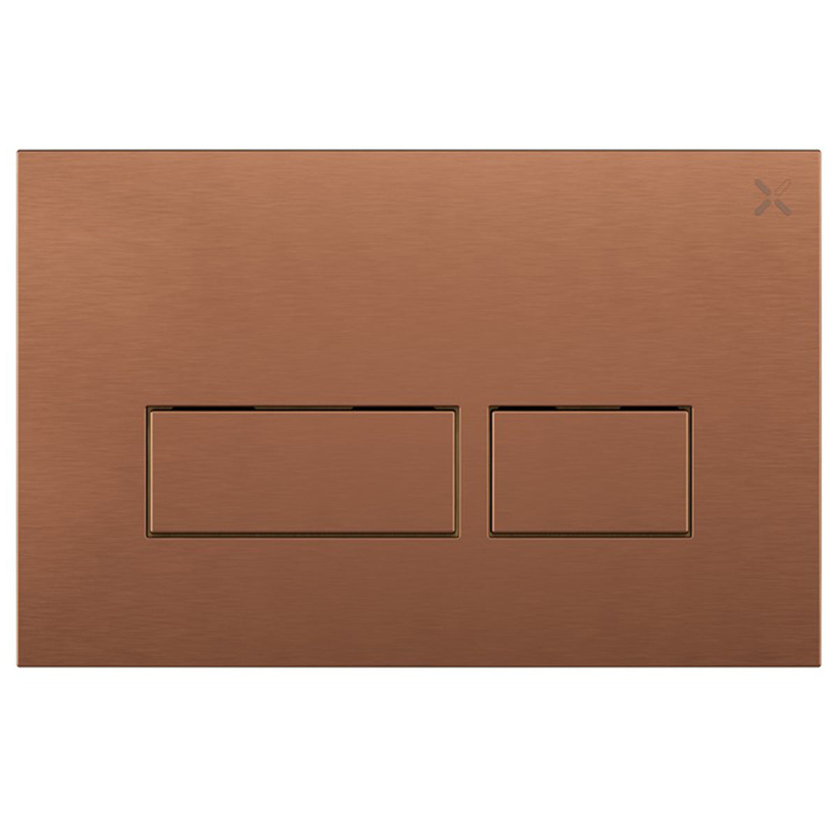 crosswater mpro 304 stainless steel brushed bronze dual flush plate