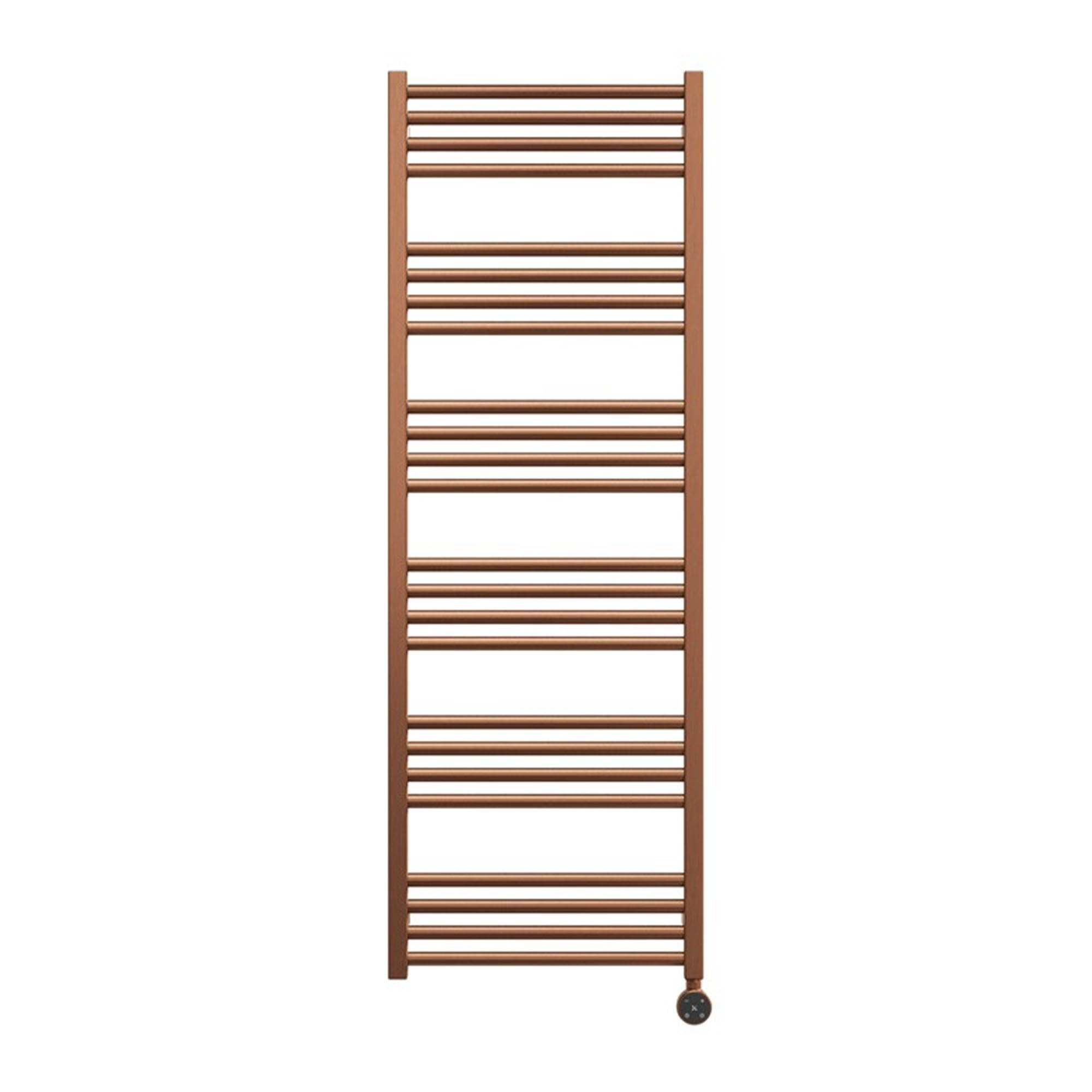 crosswater mpro electric heated towel rail 480x1380mm brushed bronze