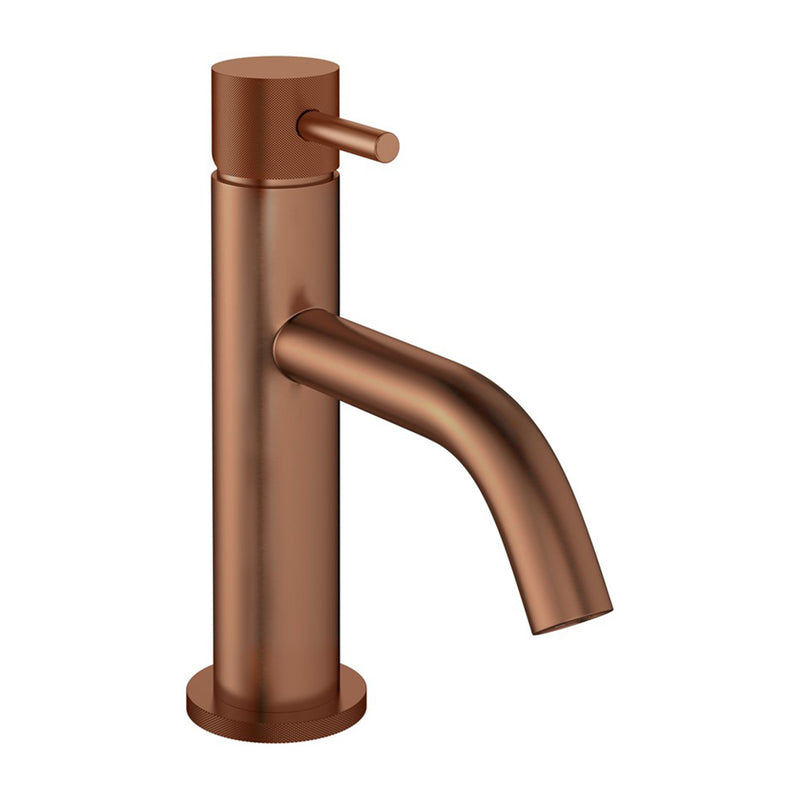 crosswater mpro basin mixer knurled monobloc tap brushed bronze