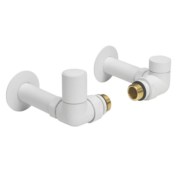 Crosswater MPRO Corner Radiator Valves Matt White