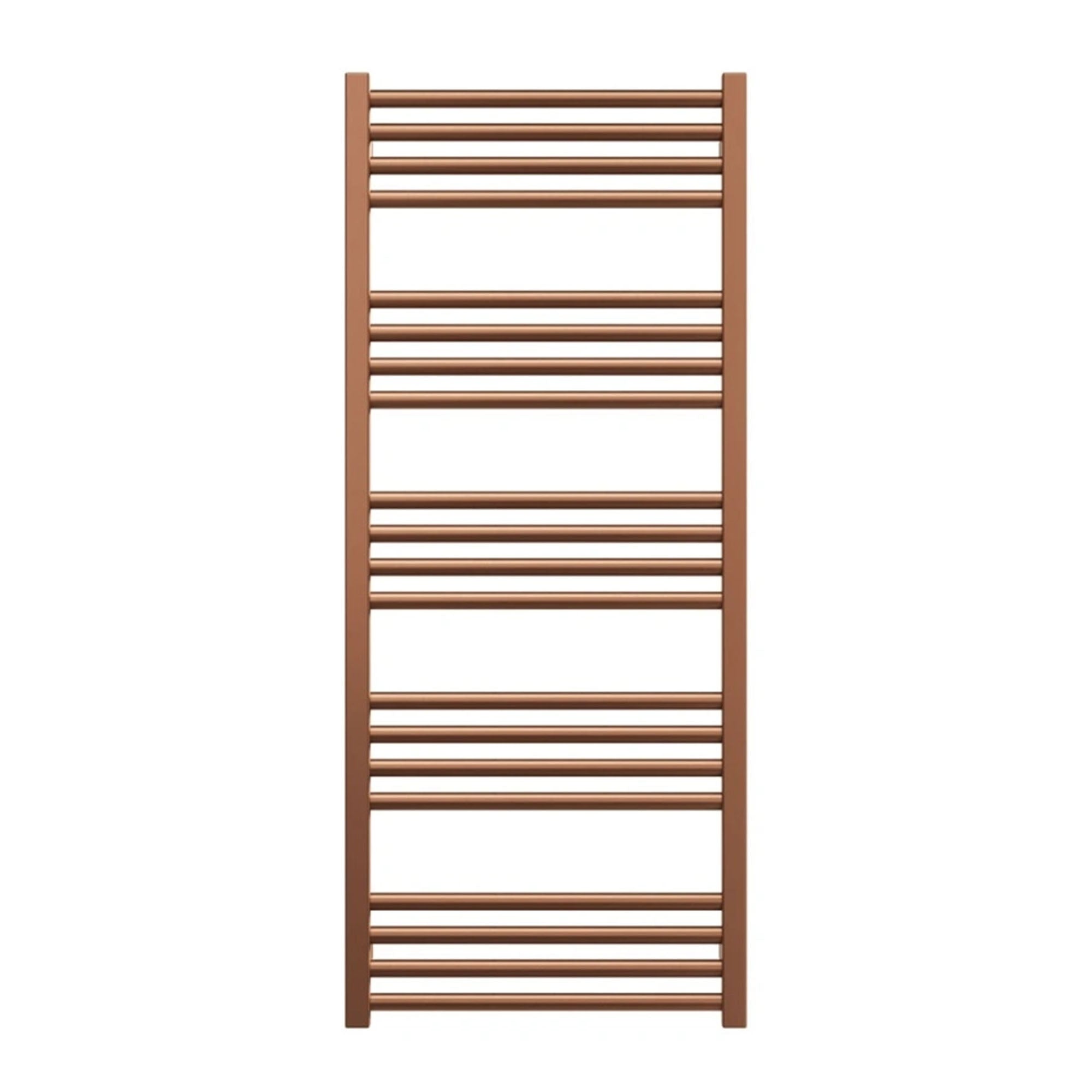 crosswater mpro heated towel rail 480x1140mm brushed bronze