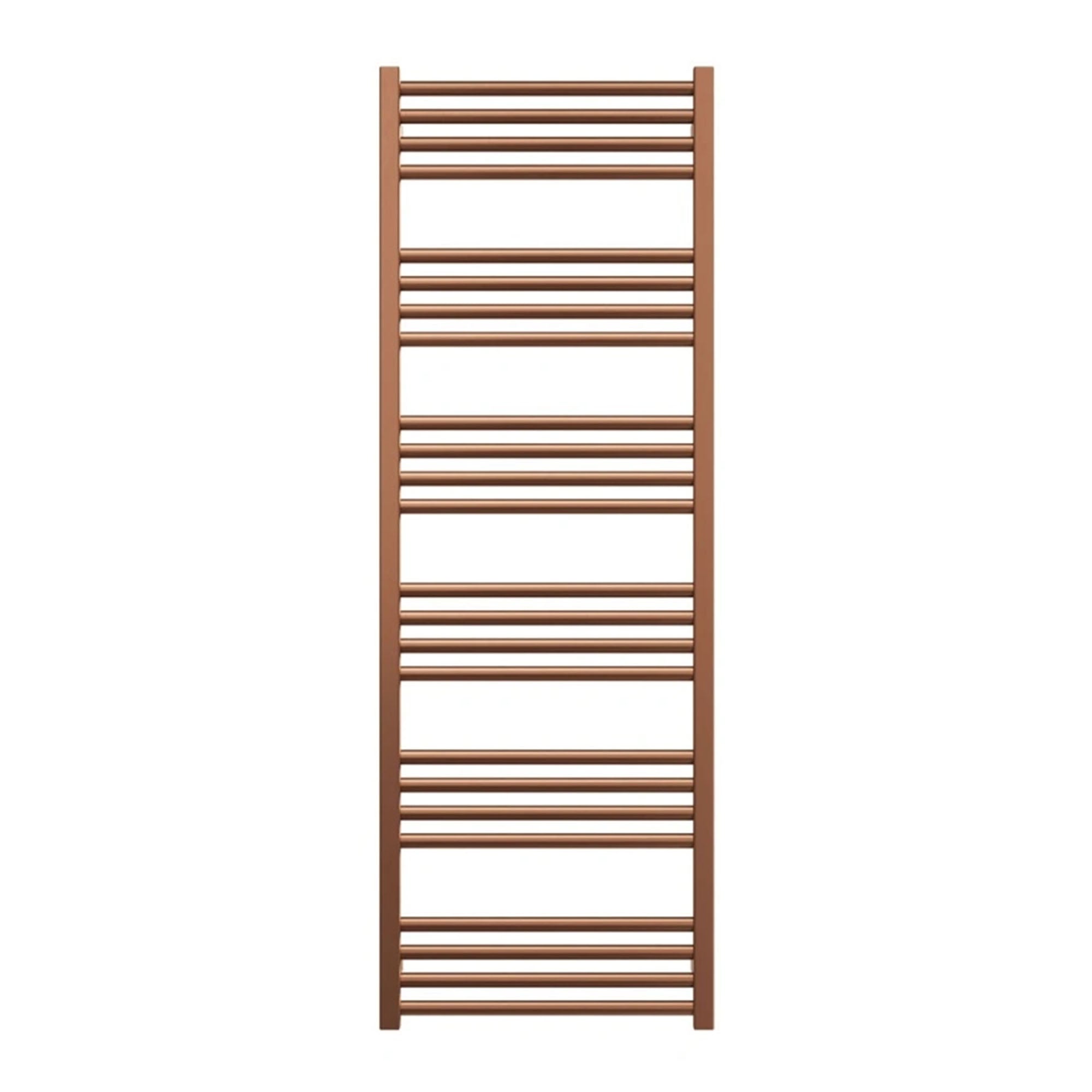 crosswater mpro heated towel rail 480x1380mm brushed bronze