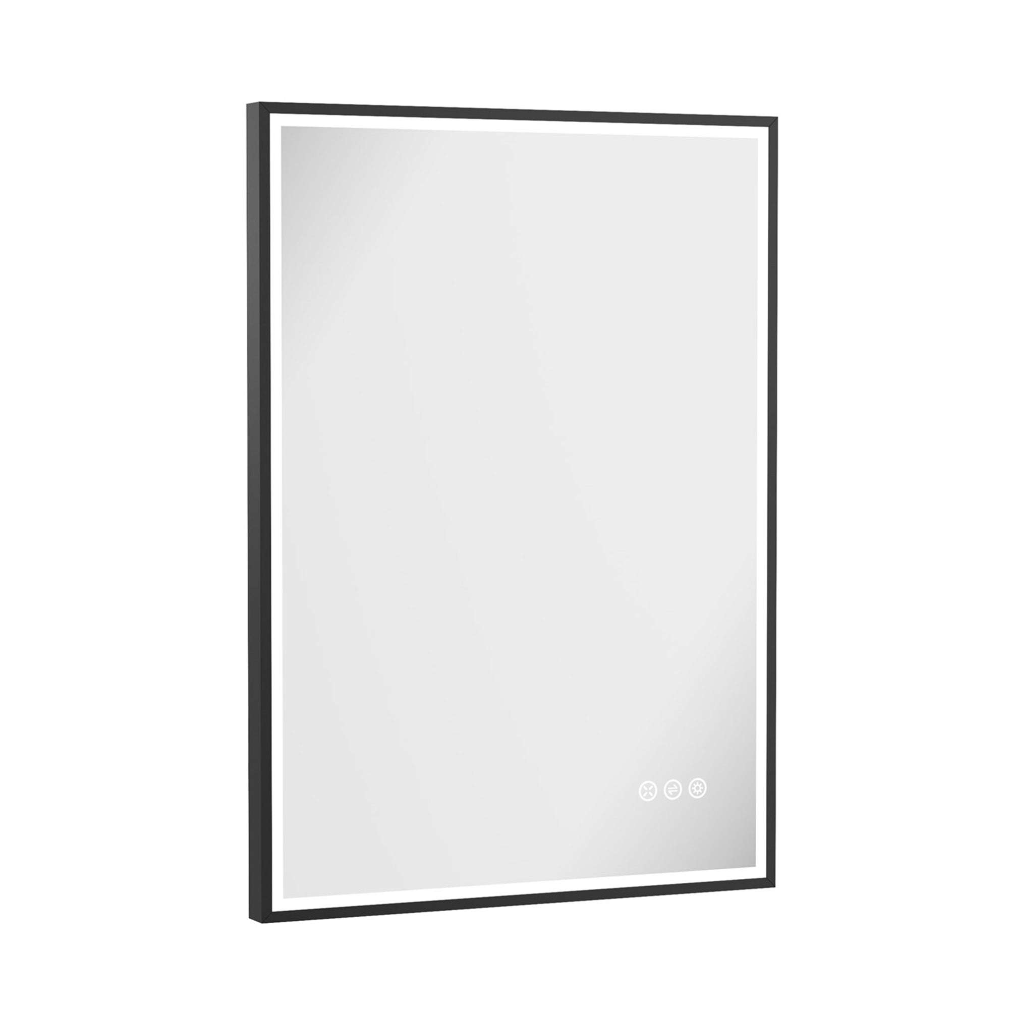 crosswater mpro led mirror 500x700mm matt black