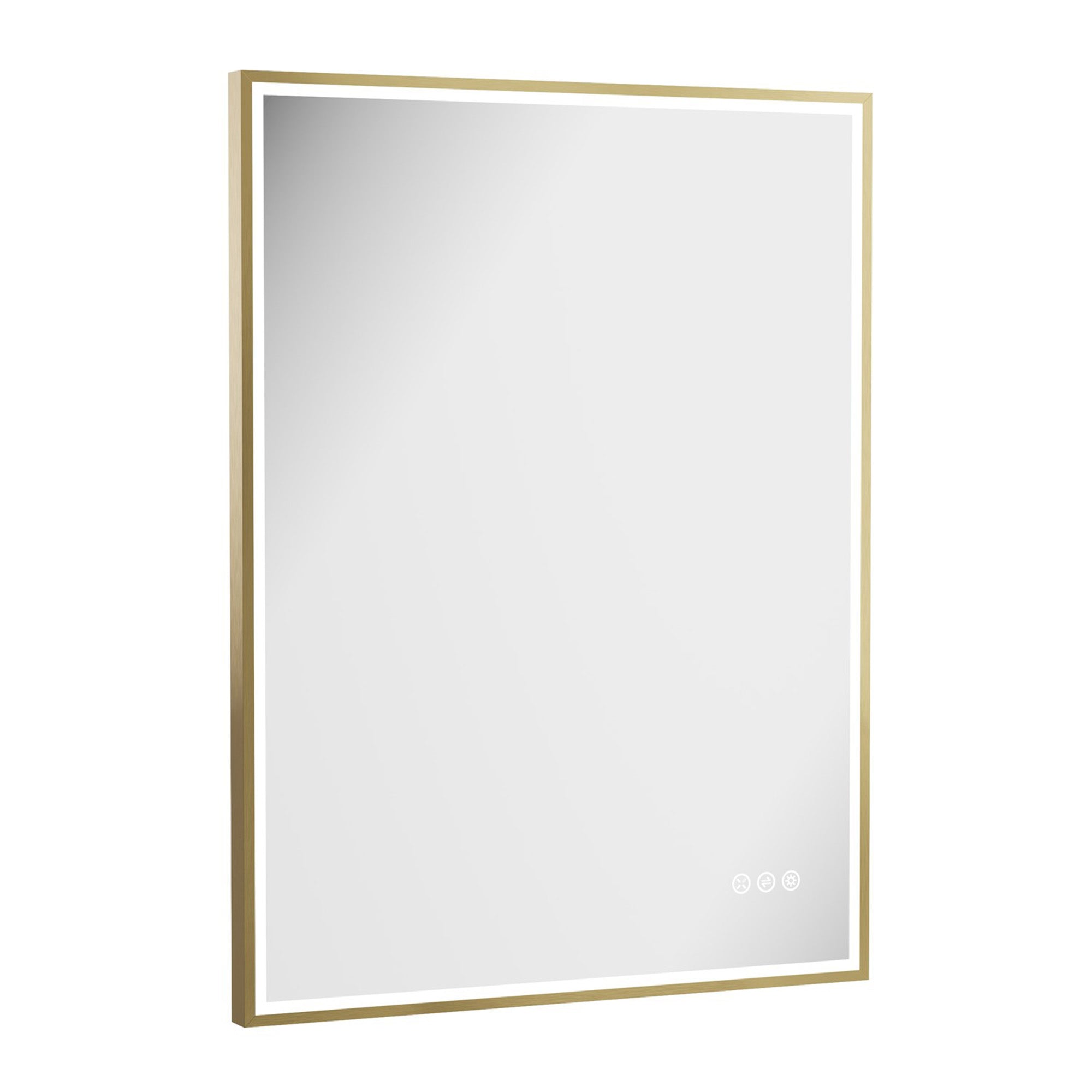 crosswater mpro led mirror 600x800mm brushed brass