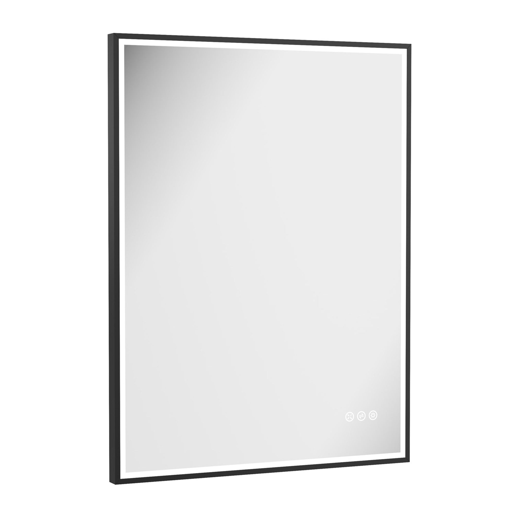 crosswater mpro led mirror 600x800mm matt black