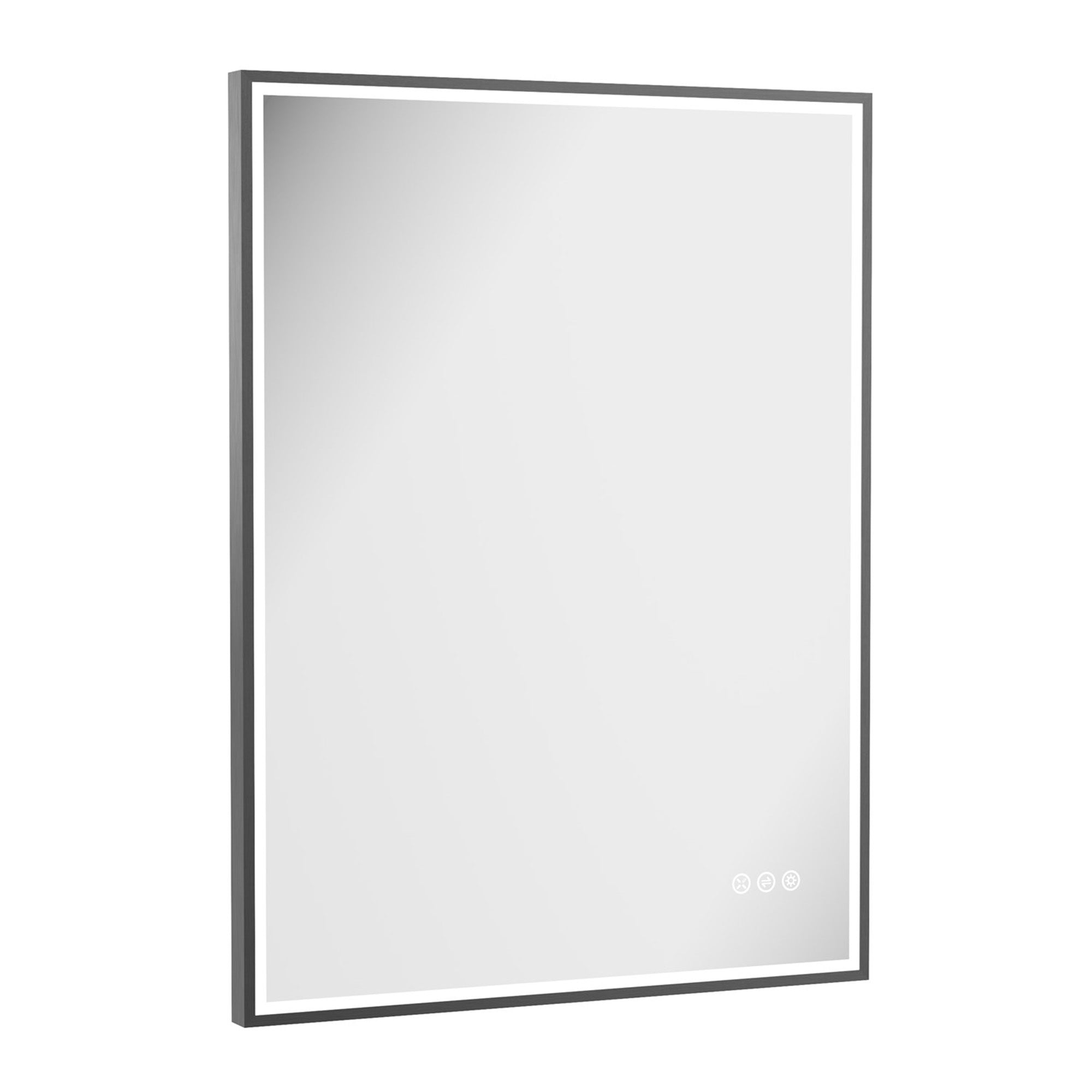 crosswater mpro led mirror 600x800mm slate