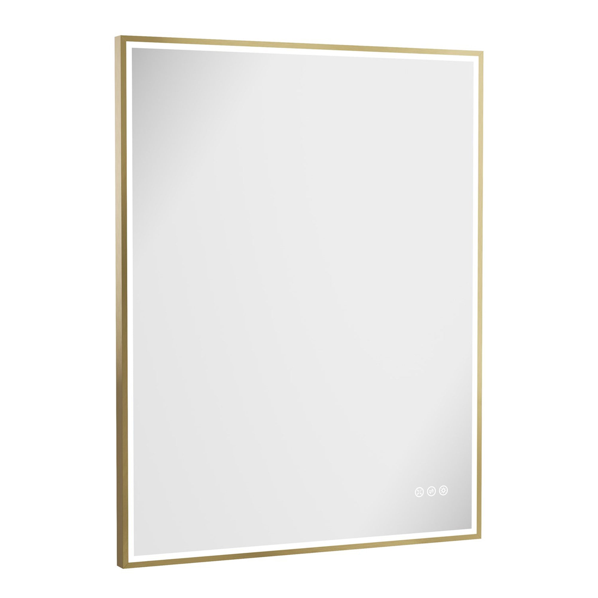 crosswater mpro led mirror 700x900mm brushed brass