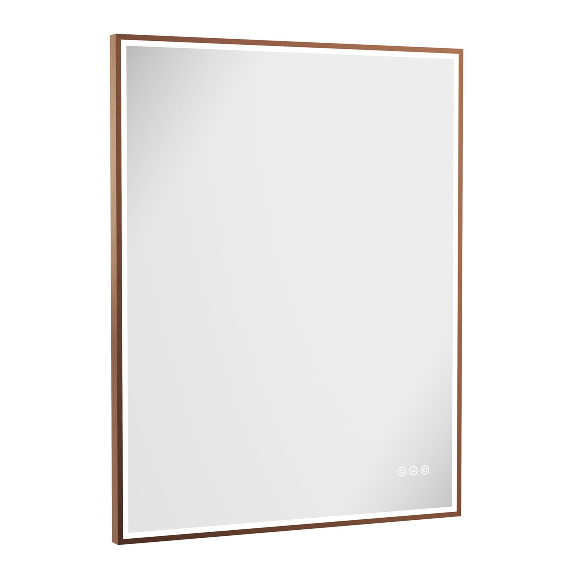 crosswater mpro led mirror 700x900mm brushed bronze