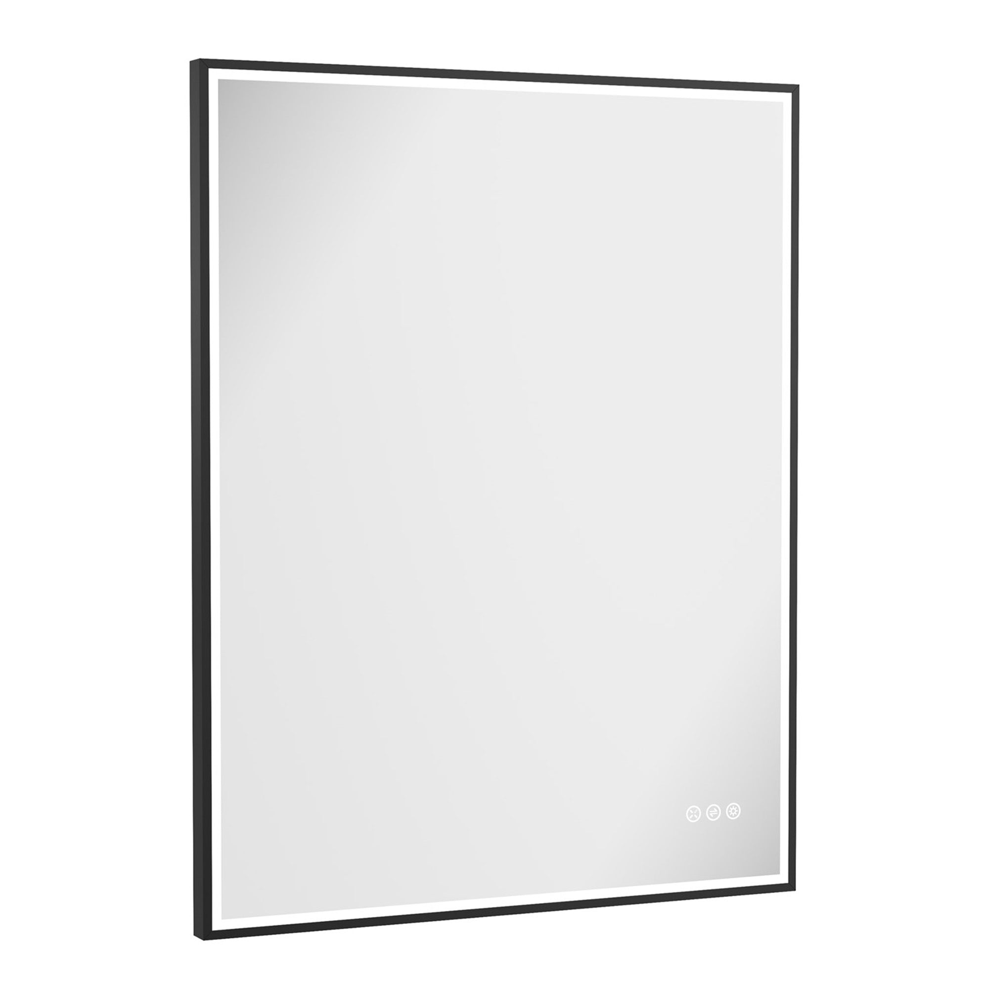 crosswater mpro led mirror 700x900mm matt black