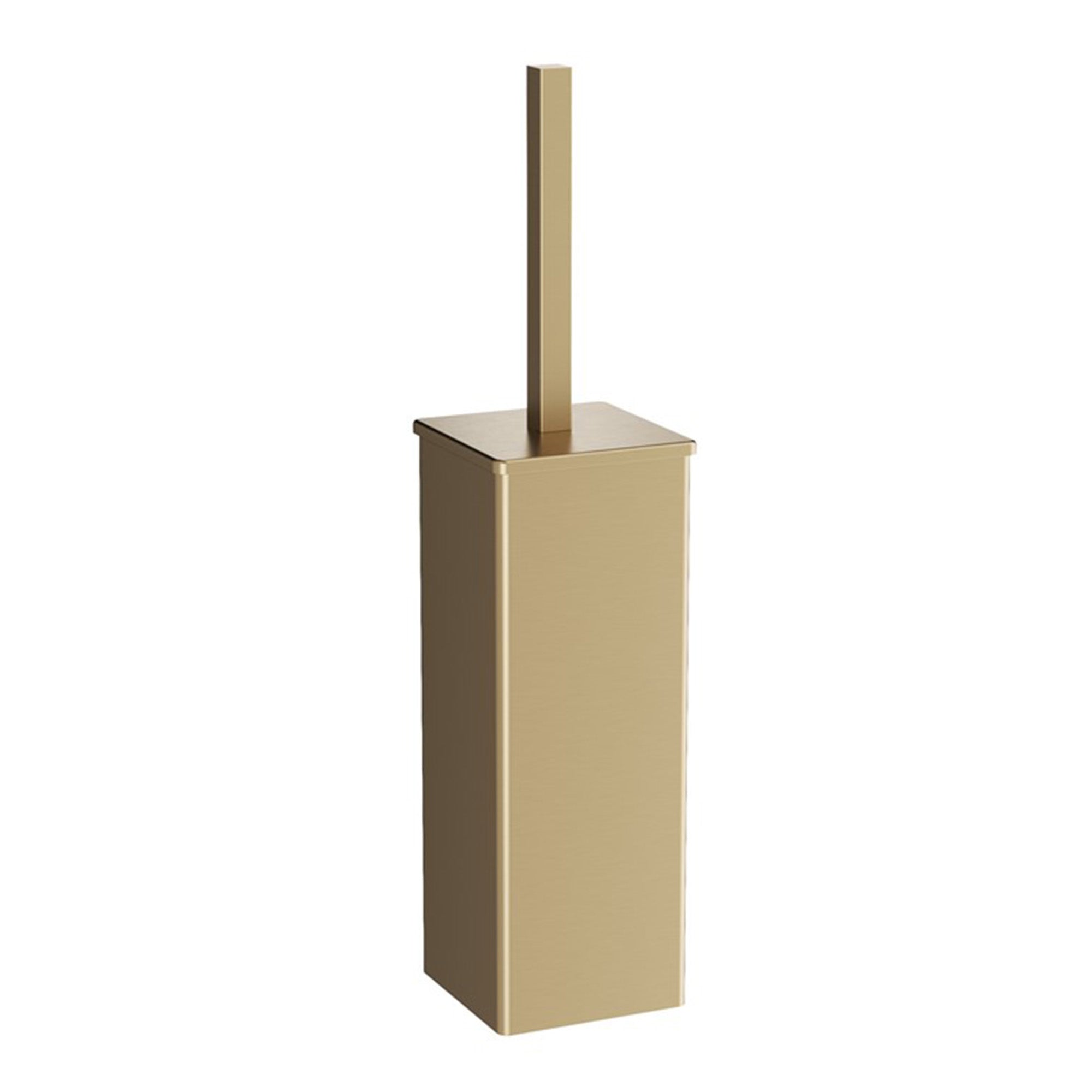 crosswater rotar toilet brush holder brushed brass