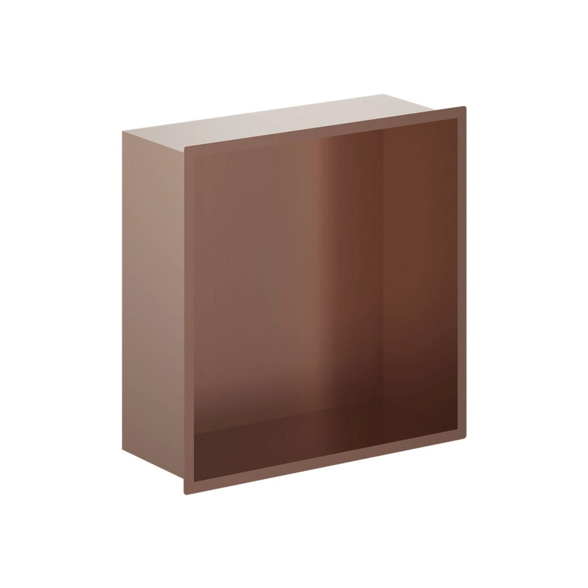 crosswater shower niche 305x305mm brushed bronze