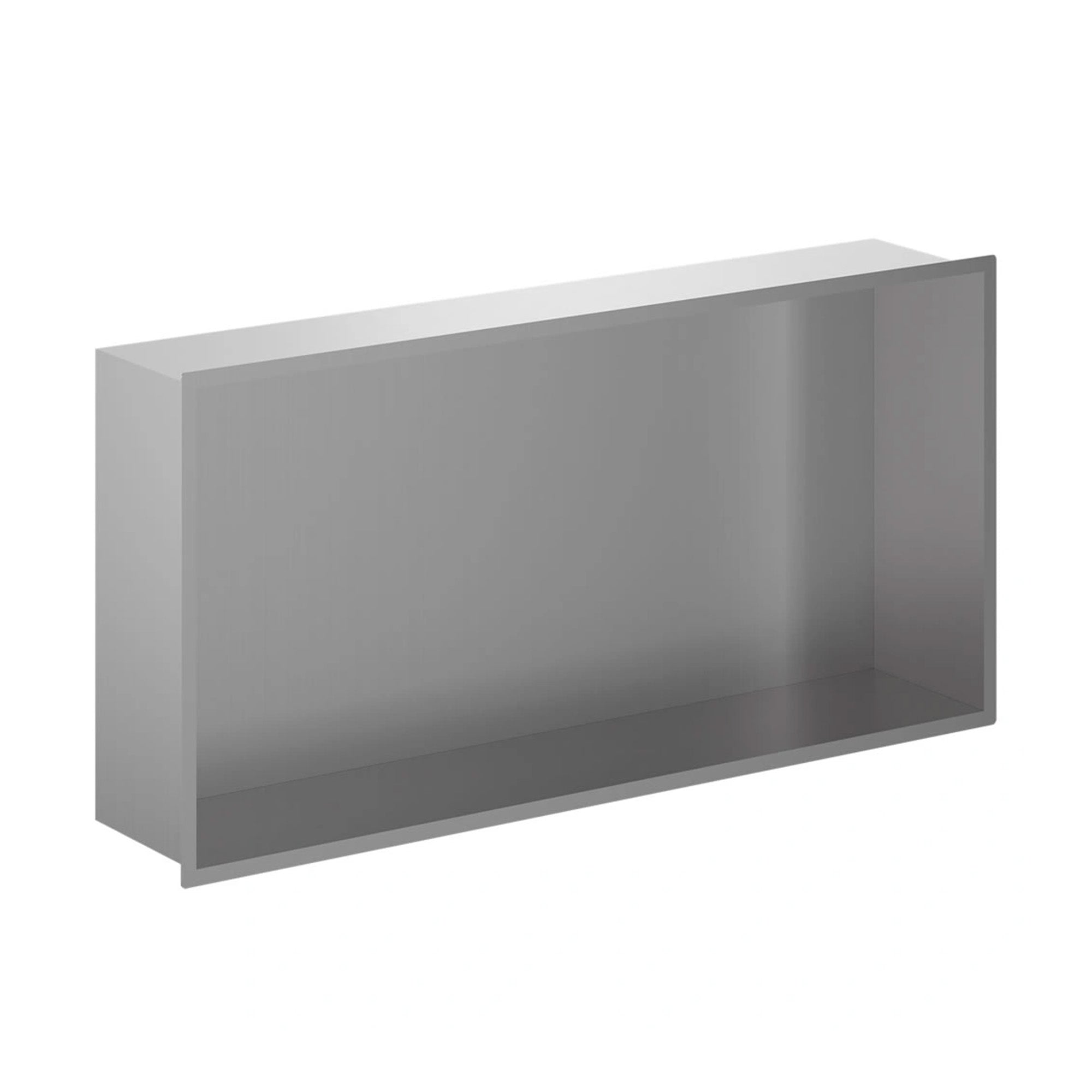 crosswater shower niche led 610x305mm brushed stainless steel