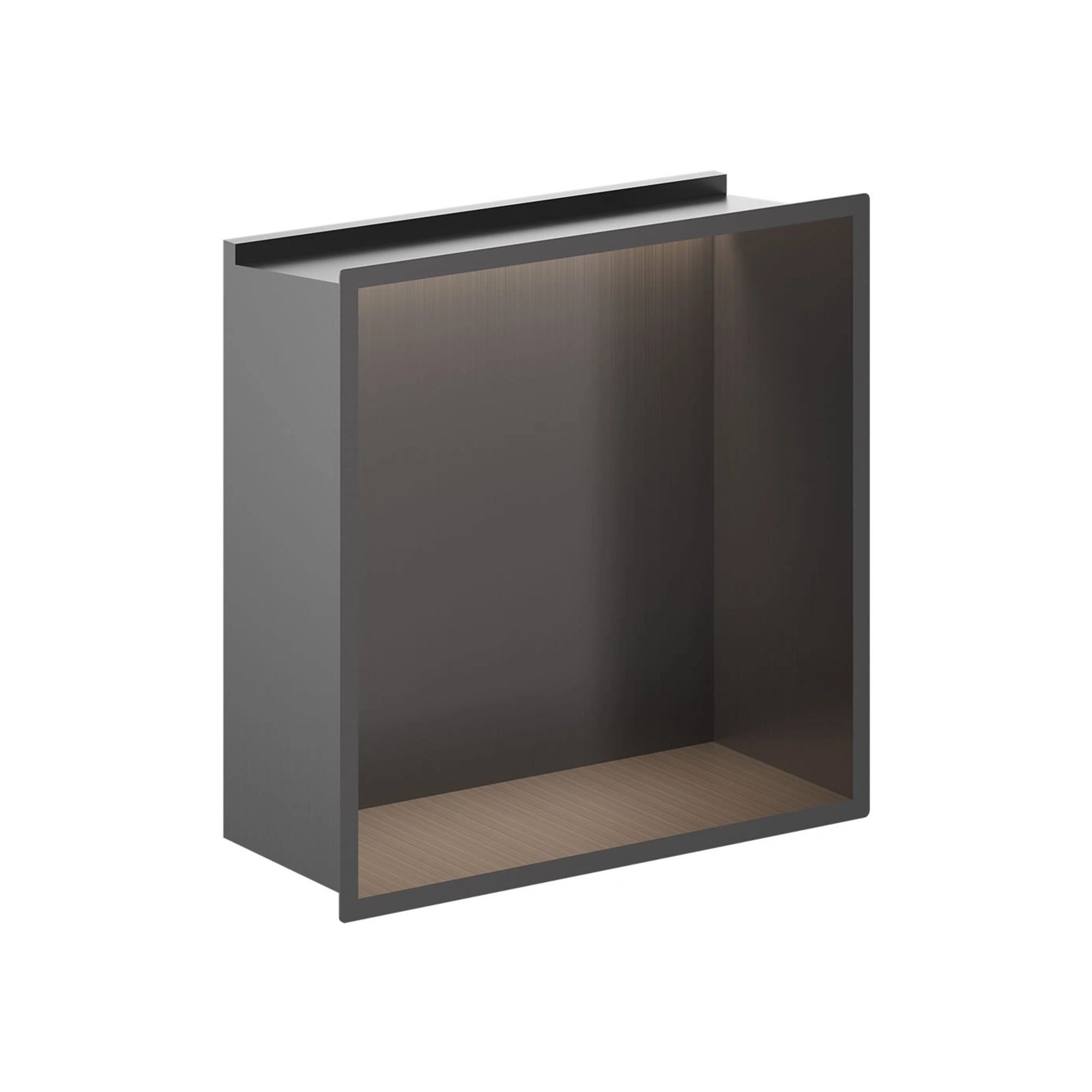 crosswater shower niche led 305x305mm slate