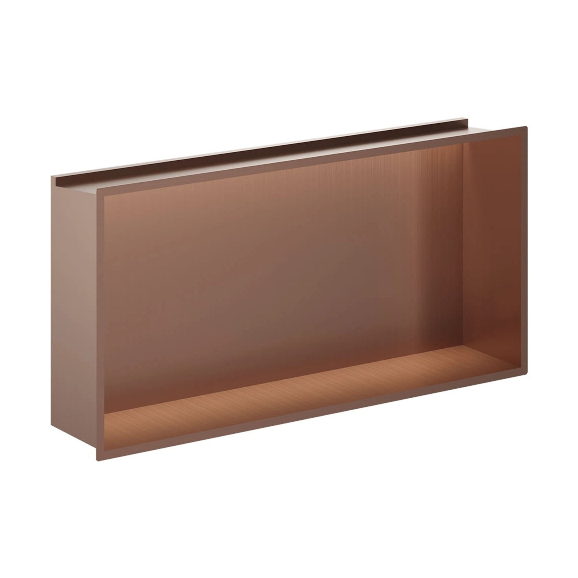 crosswater shower niche 610x305mm brushed bronze