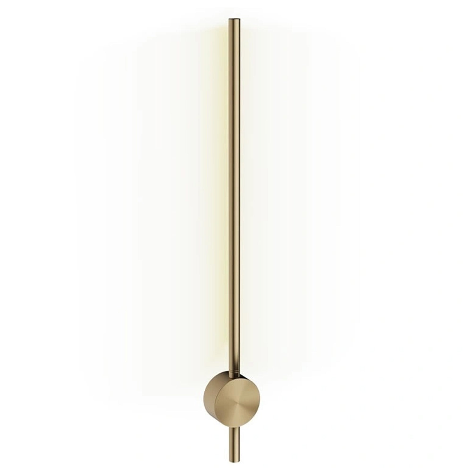 crosswater tranquil pillar led wall light brushed brass