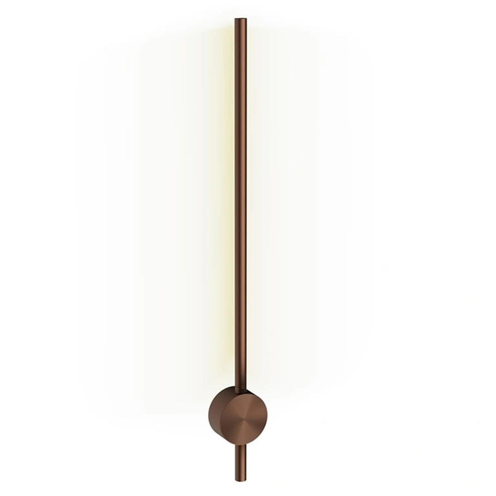 crosswater tranquil pillar led wall light brushed bronze