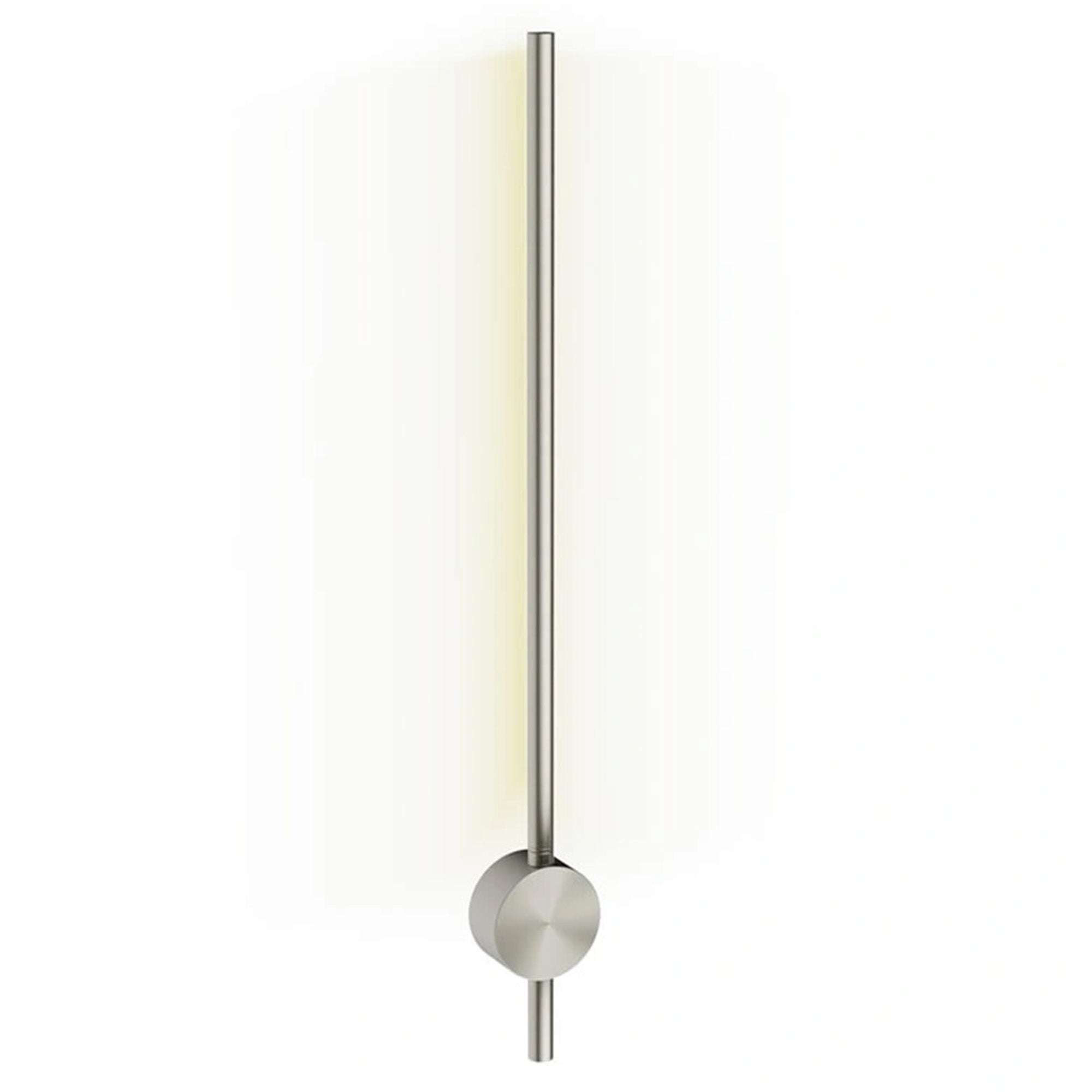 crosswater tranquil pillar led wall light brushed stainless steel