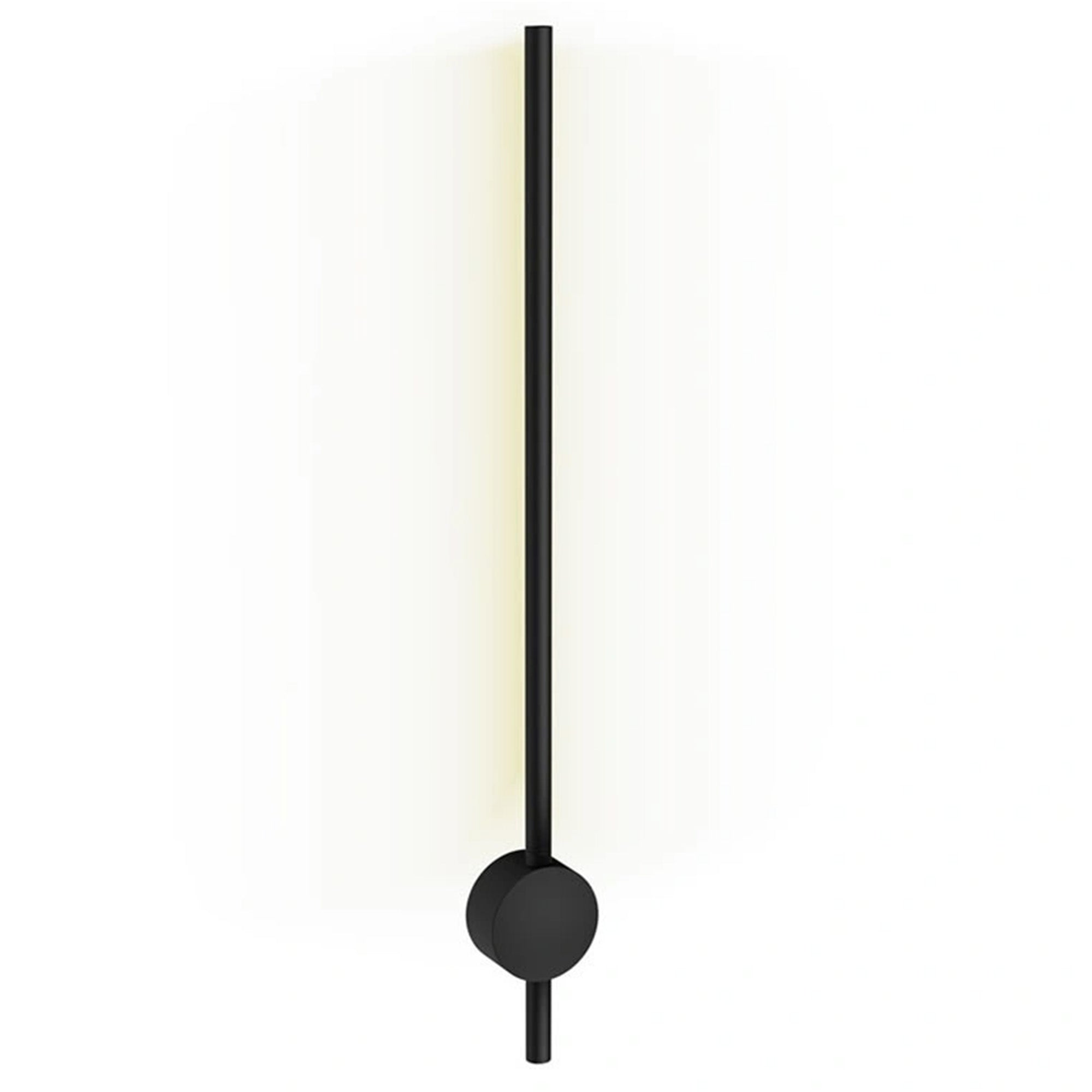 crosswater tranquil pillar led wall light matt black