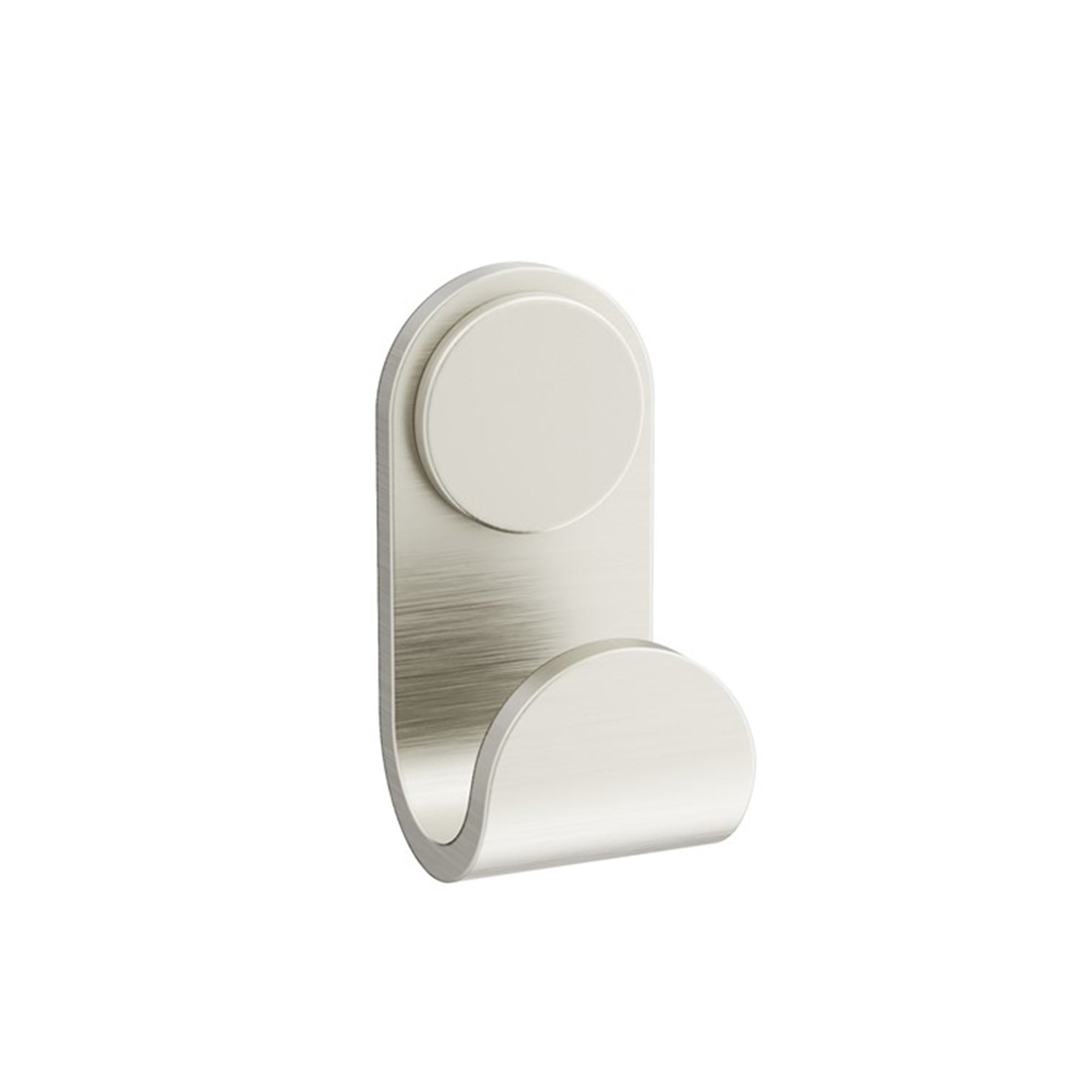 crosswater velo single round robe hook brushed stainless steel