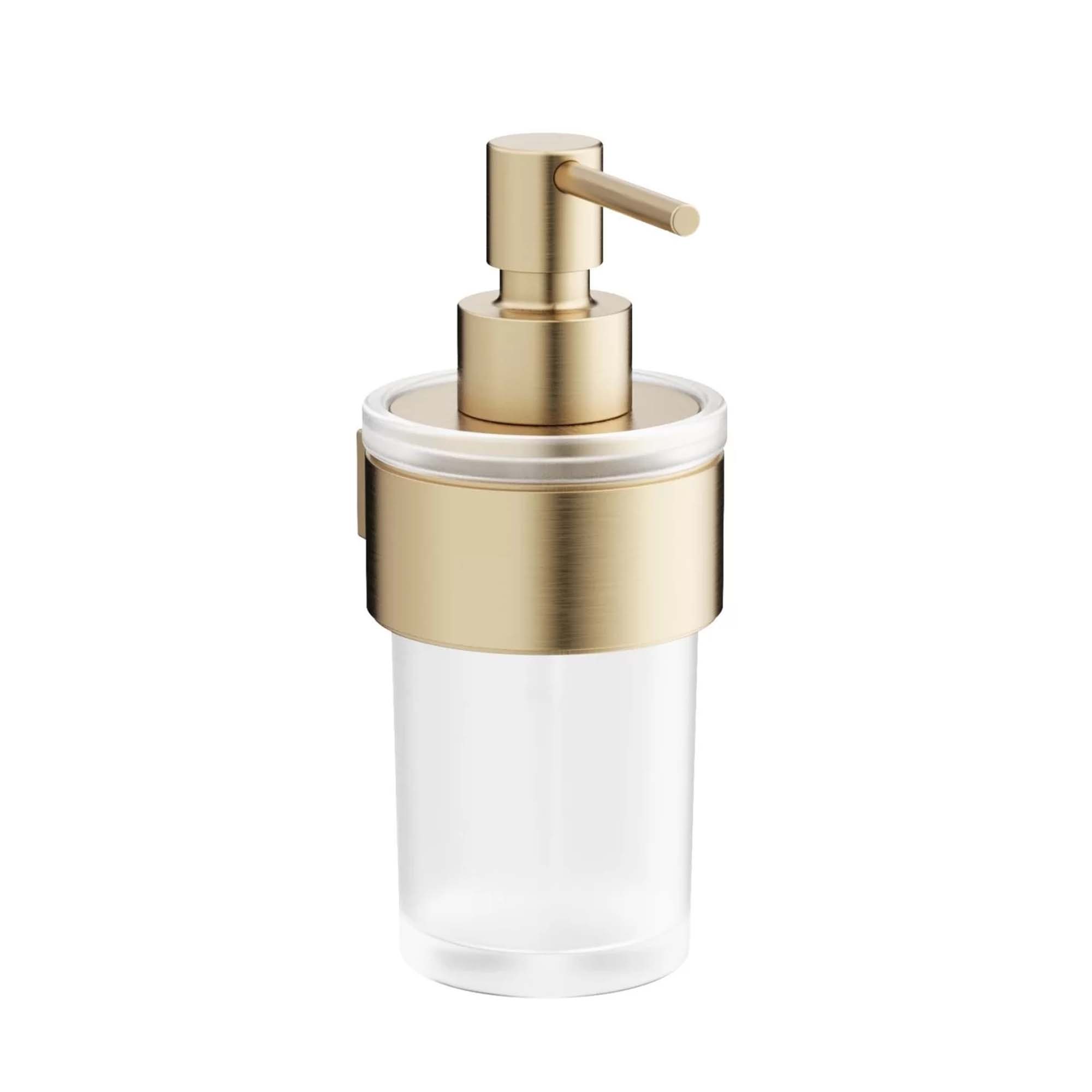 crosswater velo soap dispenser brushed brass