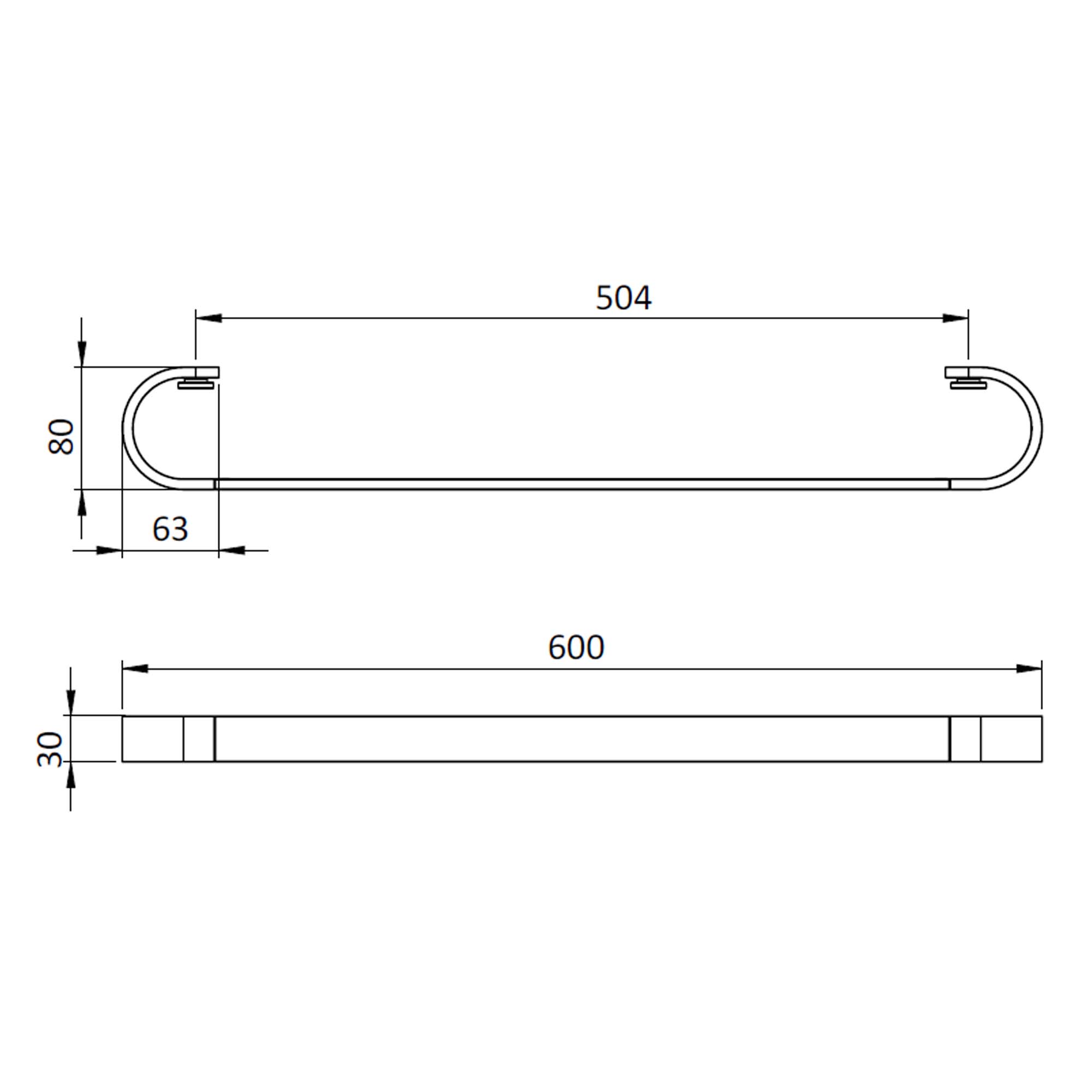 Crosswater Velo Towel Rail