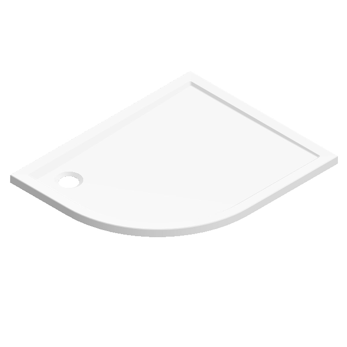 Deluxe Quadrant Low Profile Shower Tray White, supplied by Deluxe Bathrooms.