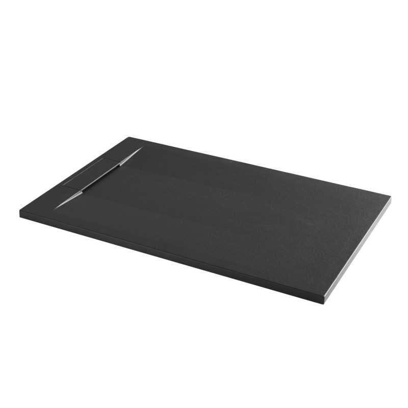Deluxe Rectangle Slate Shower Tray in Black Colour