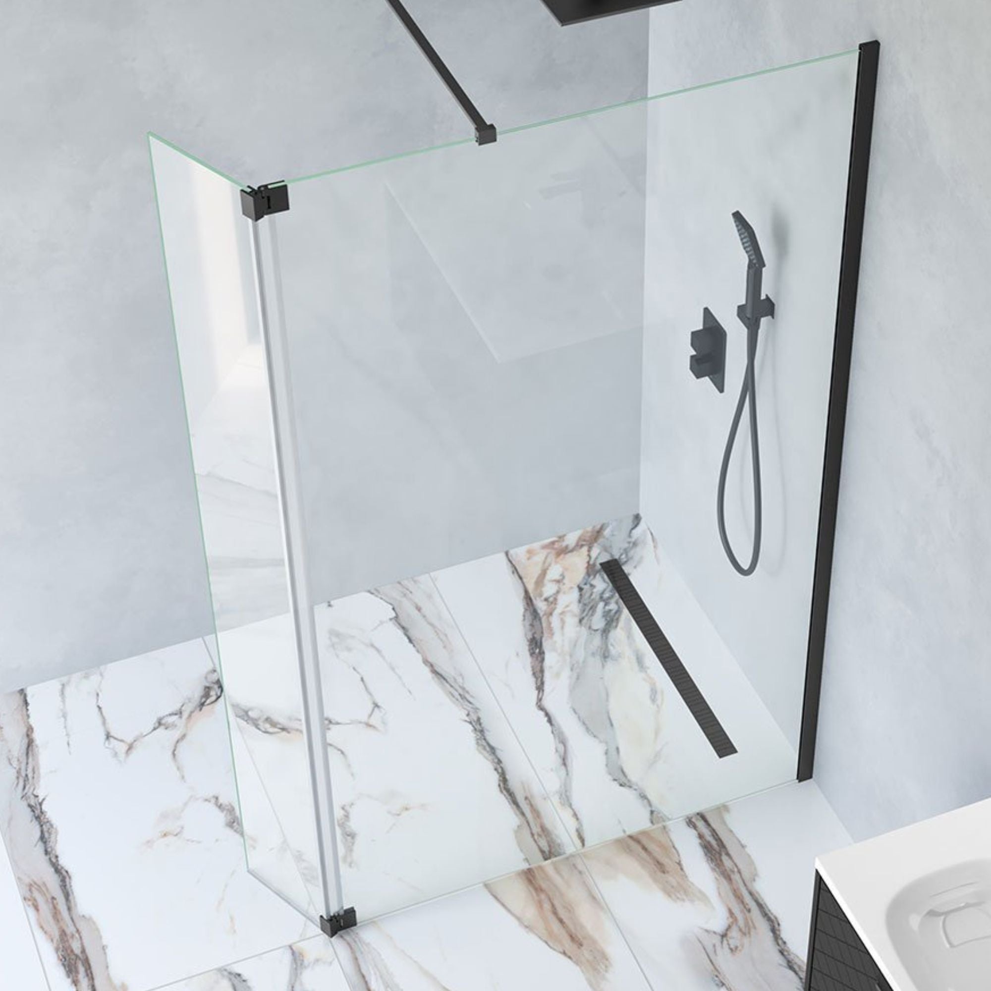 Deluxe Flipper Panel For Wetroom Screen