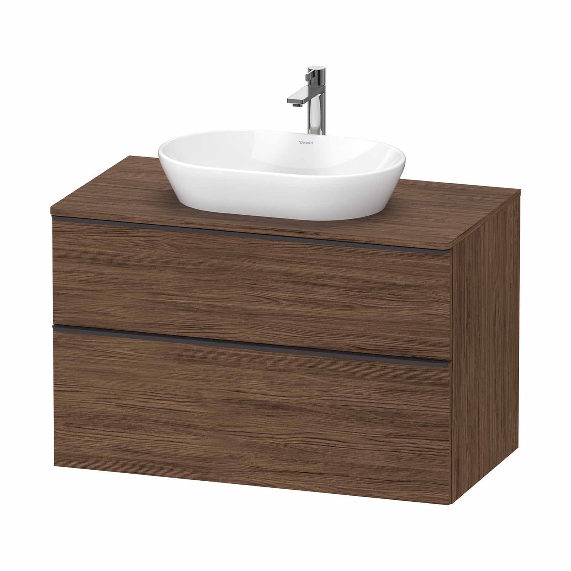 Dark wood deals bathroom vanity units