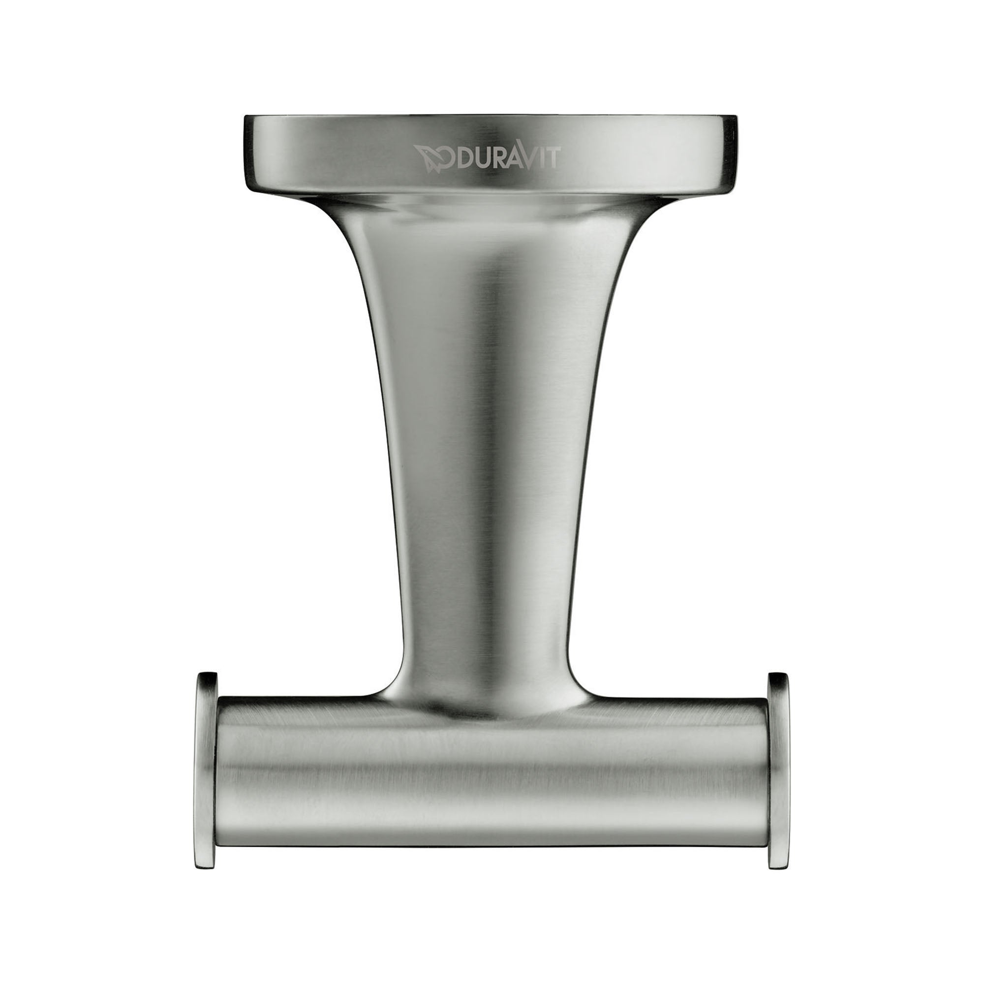 duravit starck t double robe hook brushed stainless steel
