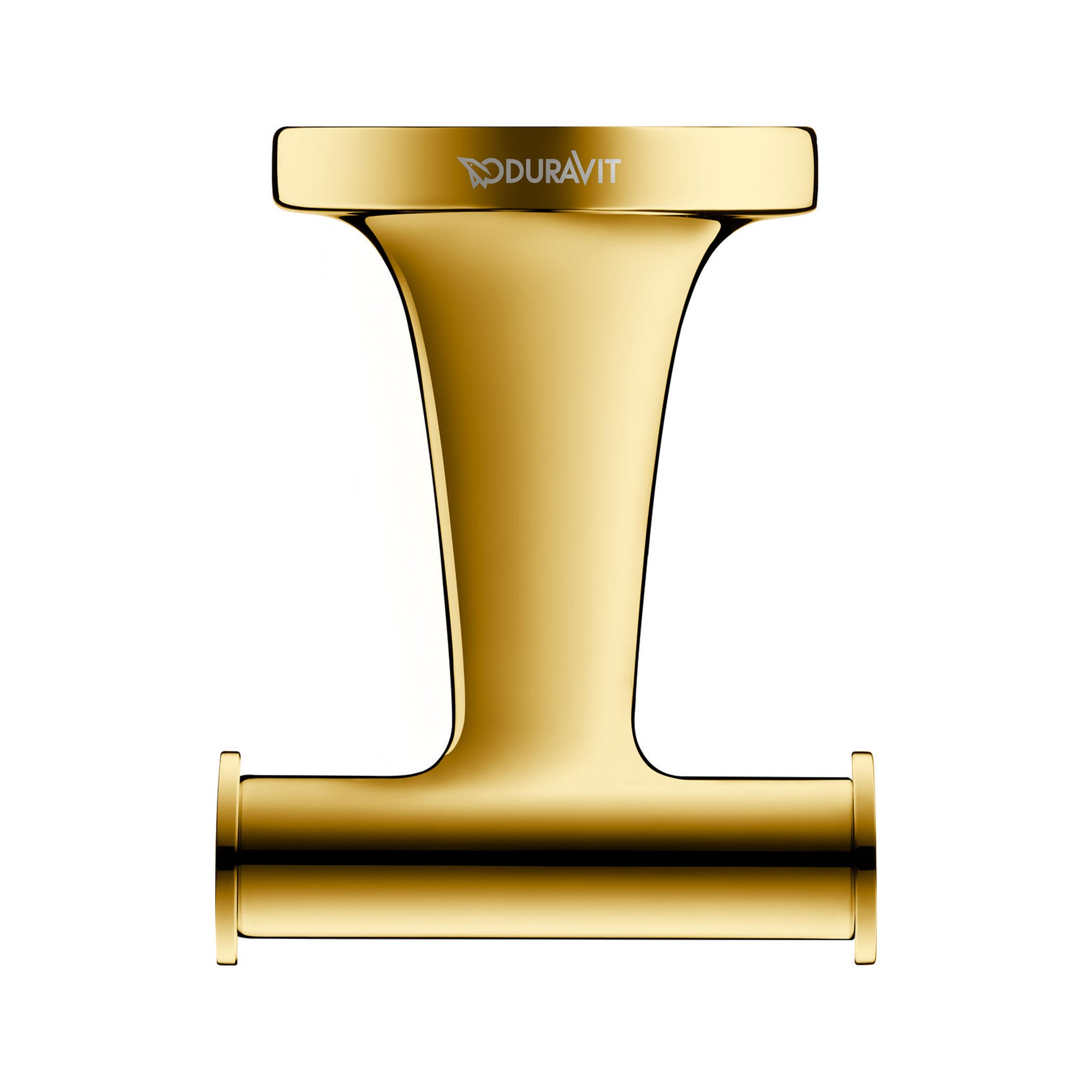 duravit starck t double robe hook polished gold