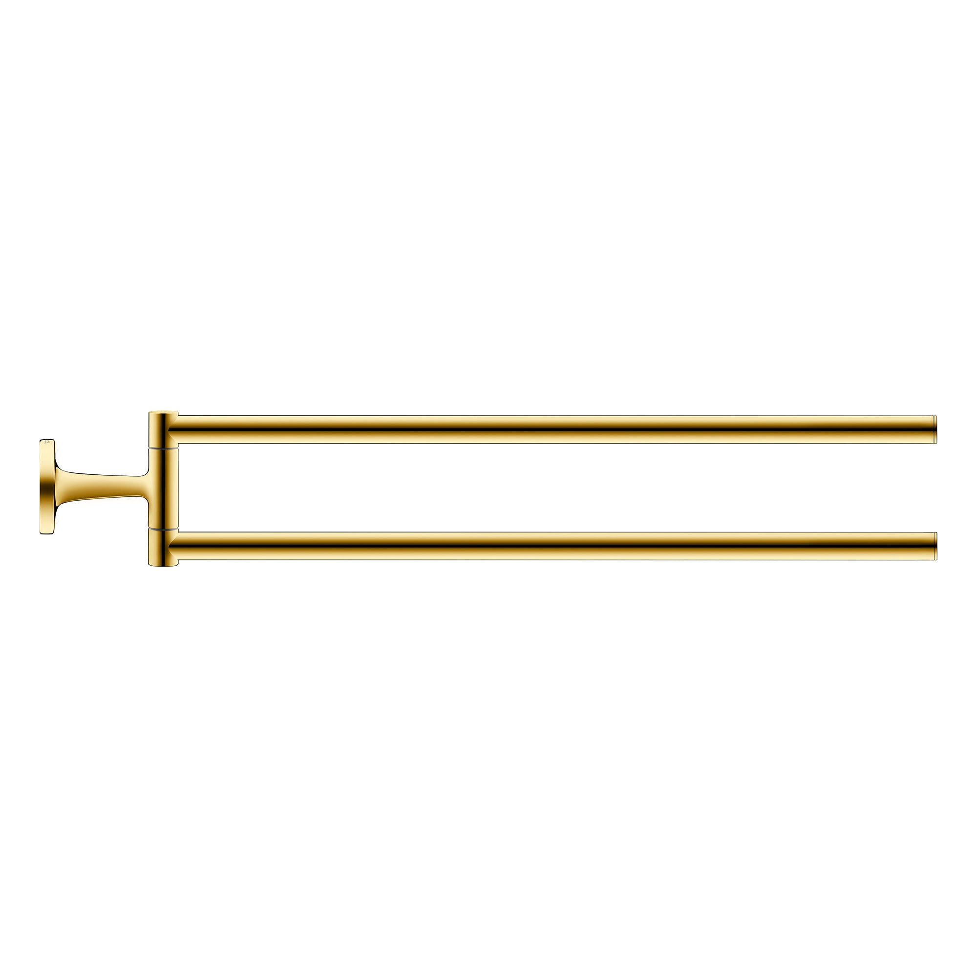 duravit starck t hinged double towel rail polished gold