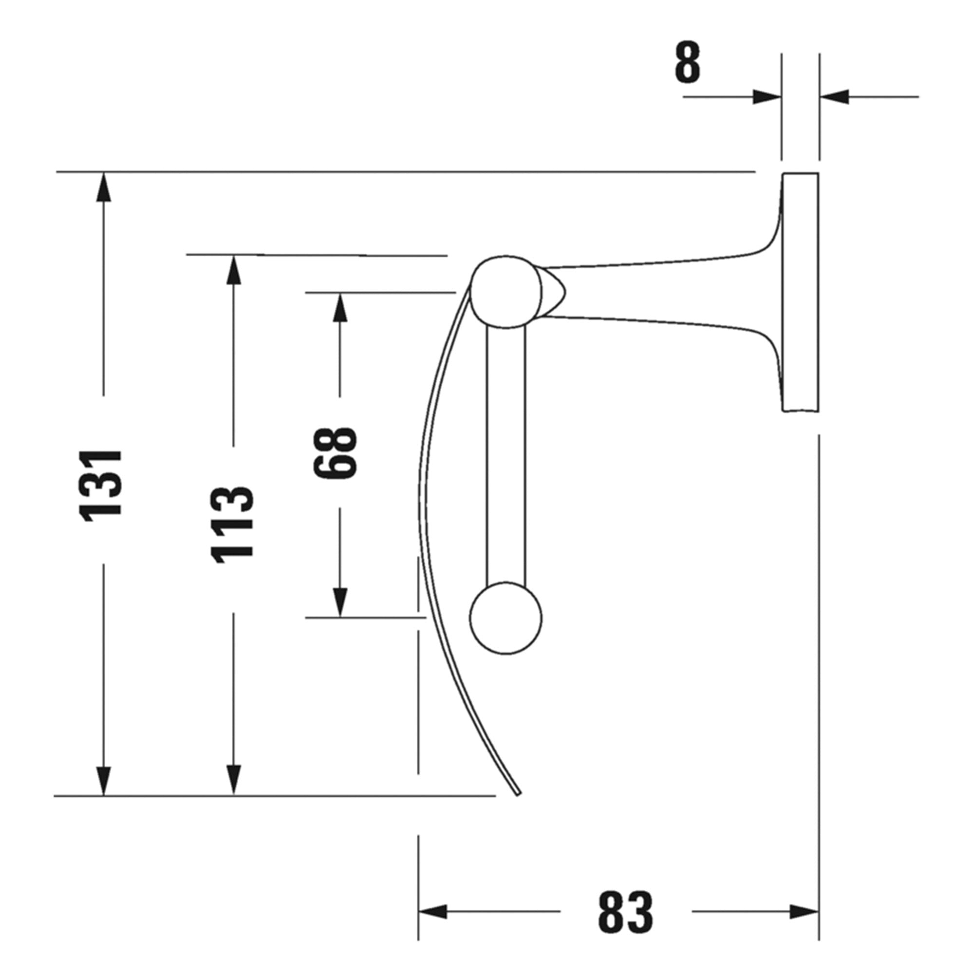 duravit starck t toilet roll holder with  cover