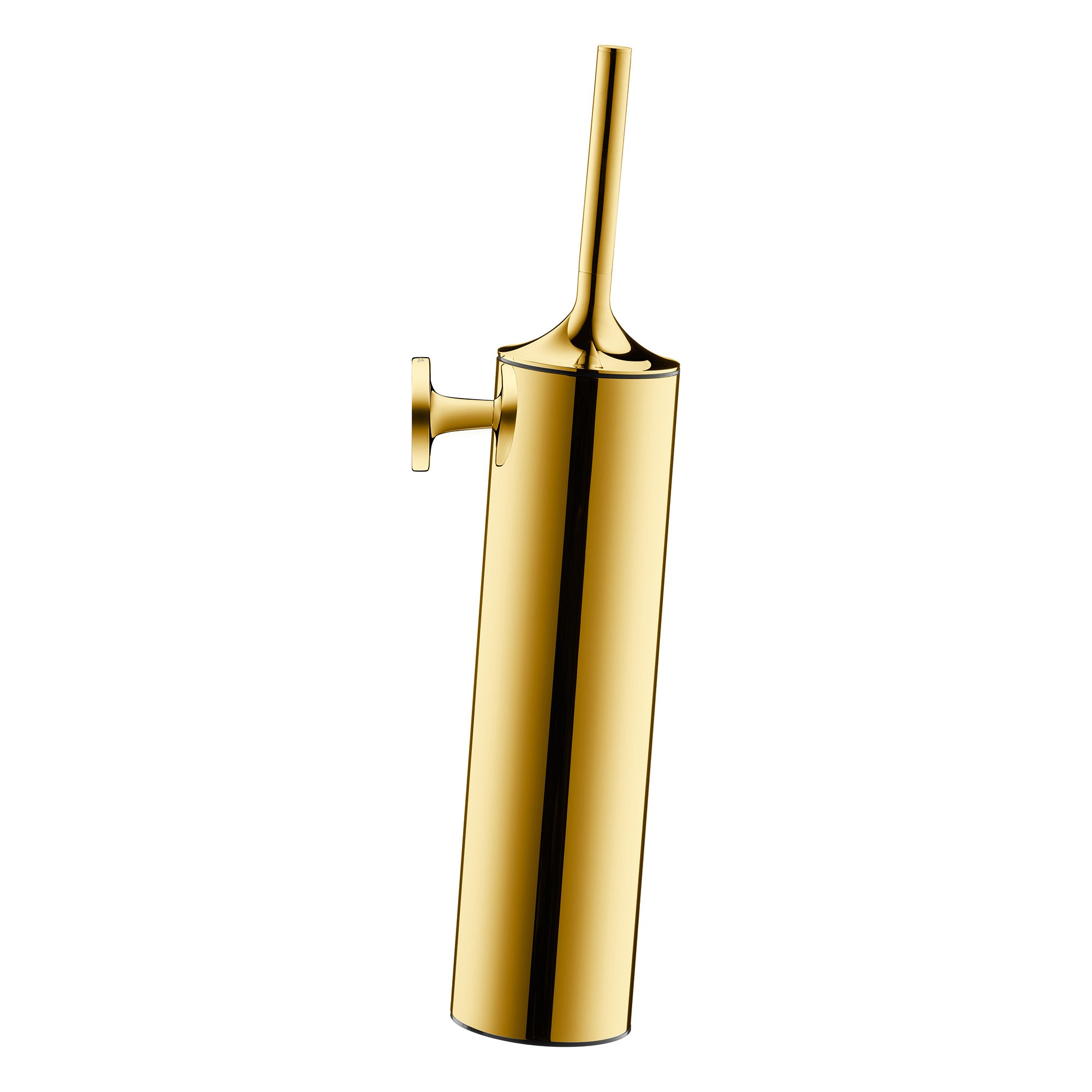 duravit starck t wall mounted toilet brush holder polished gold