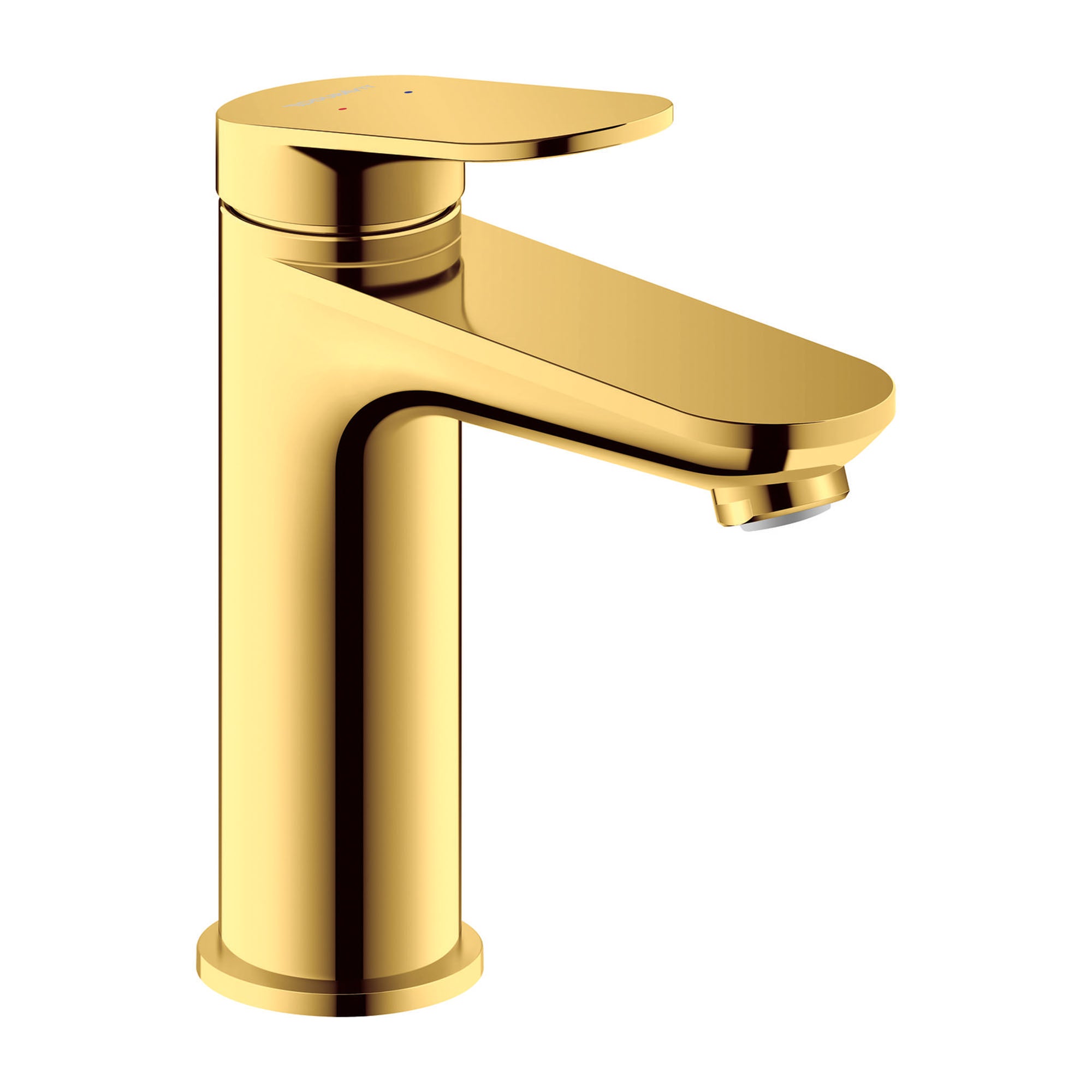 duravit wave single lever basin mixer polished gold