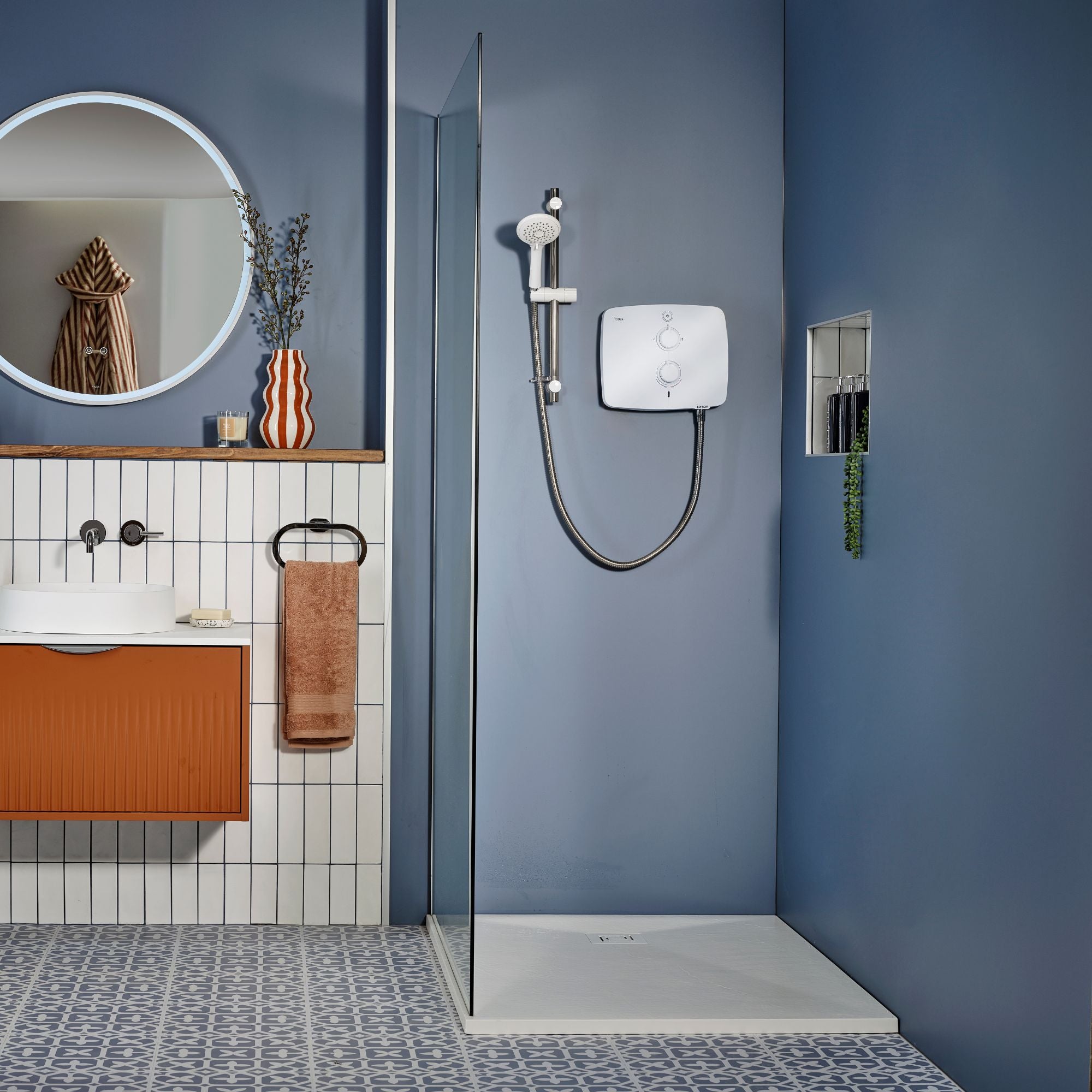 Triton T90ER 9kW Silent Pumped Electric Shower - White