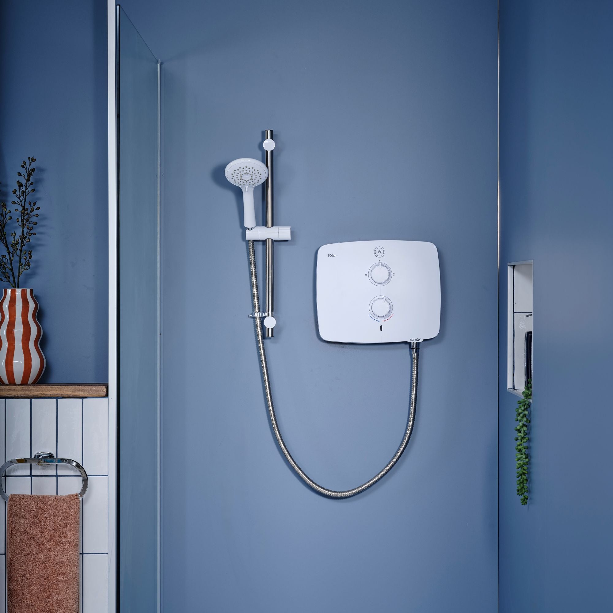 Triton T90ER 9kW Silent Pumped Electric Shower - White