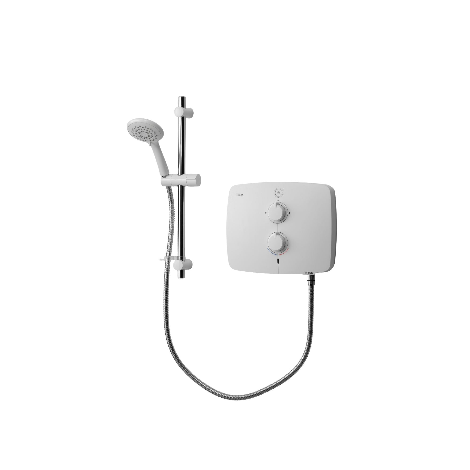 Triton T90ER 9kW Silent Pumped Electric Shower - White