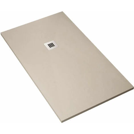 Granlusso™ Slim Rectangle Slate Shower Tray - Sand