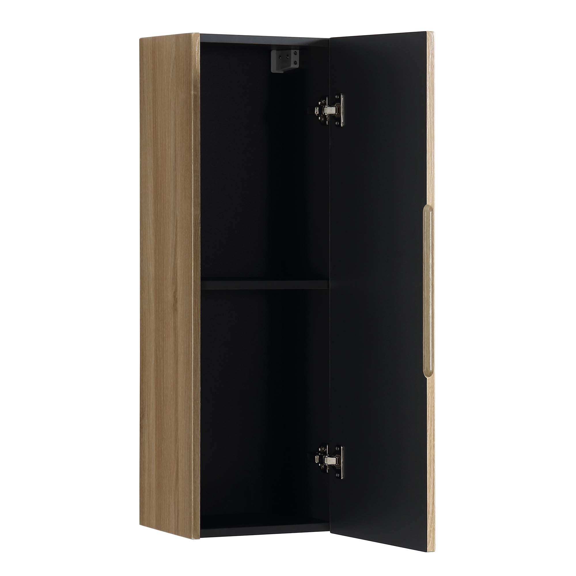 florence wall mounted tall storage cabinet country oak