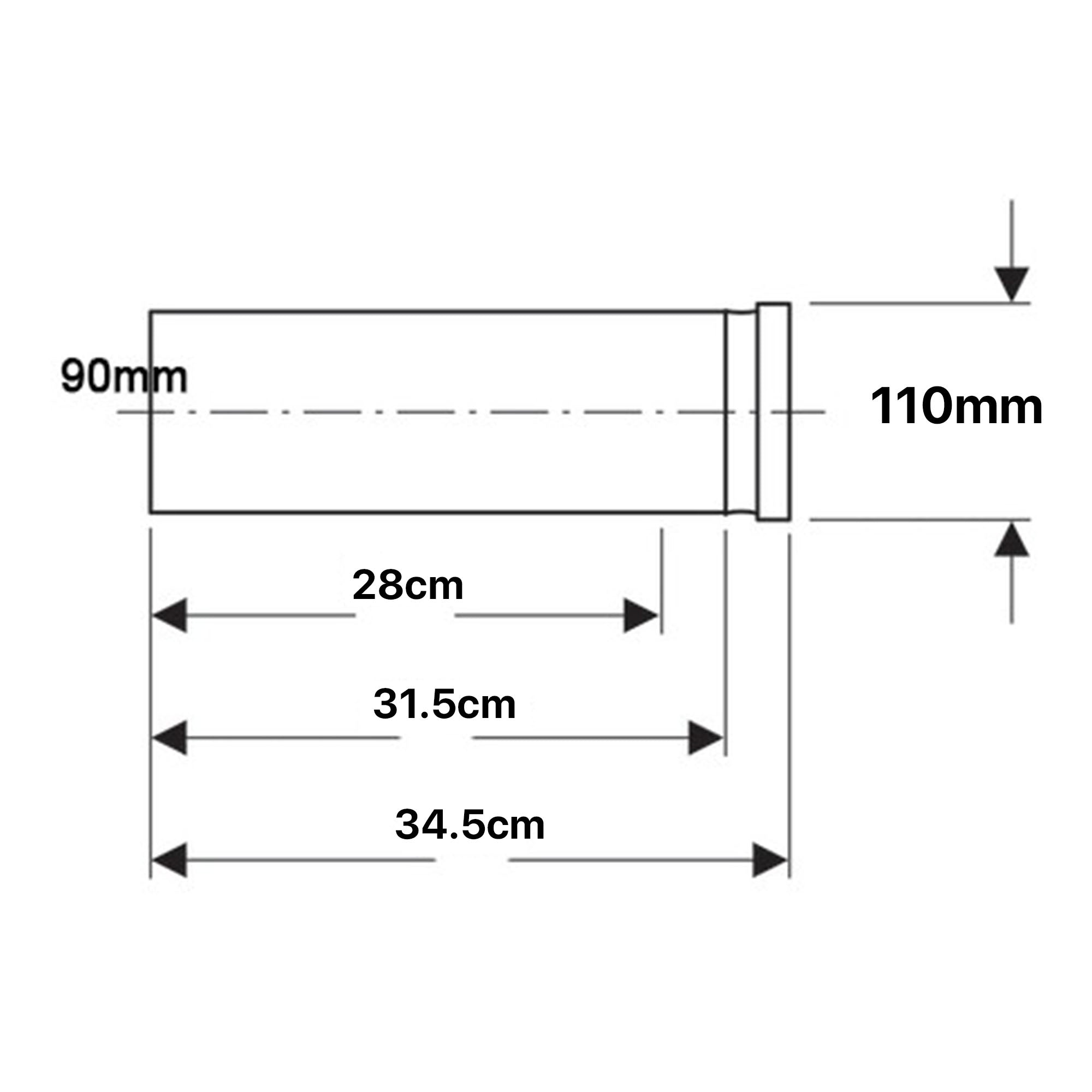 geberit 90mm 110mm hdpe straight connector for wc frames