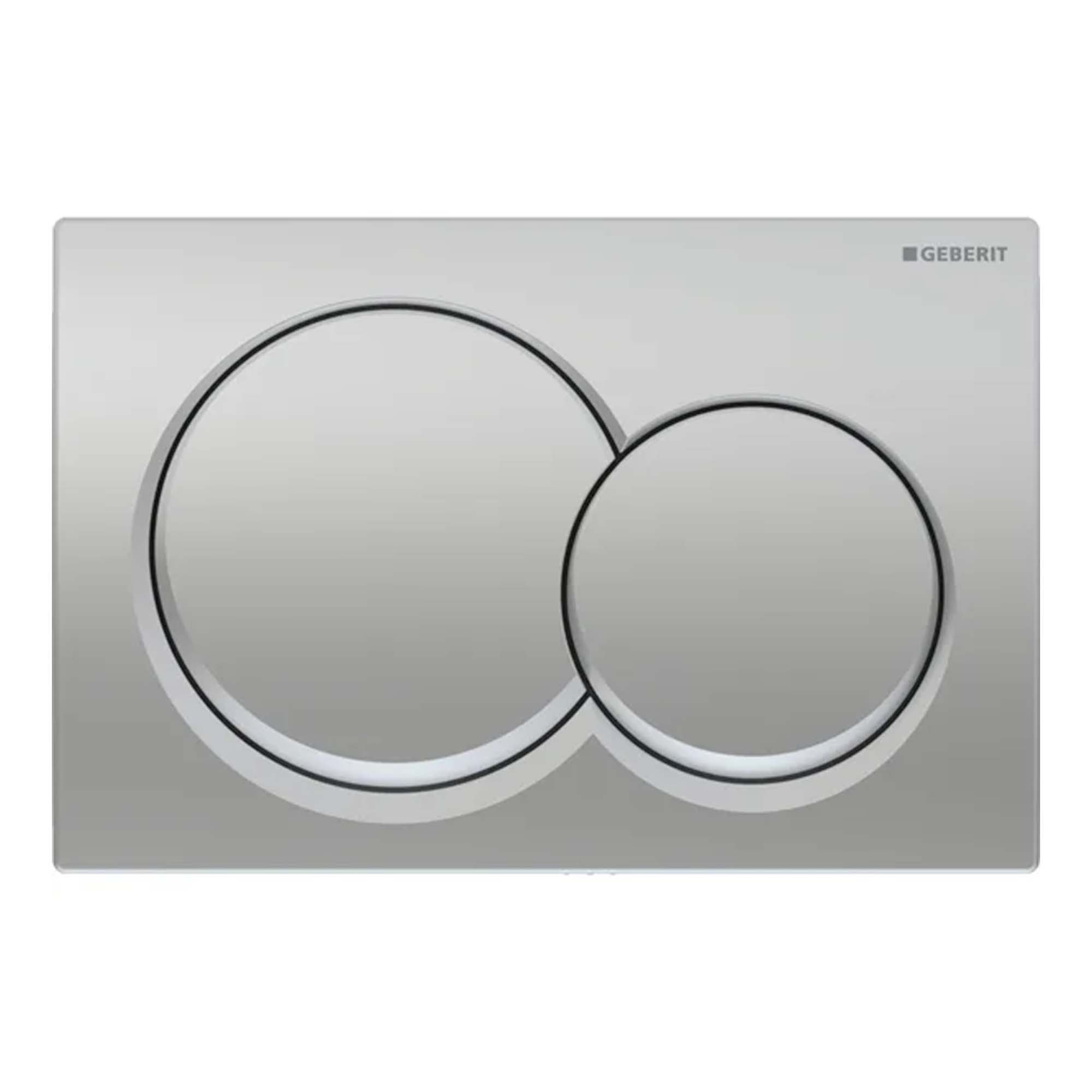 geberit alpha01 round dual flush plate mattt chrome