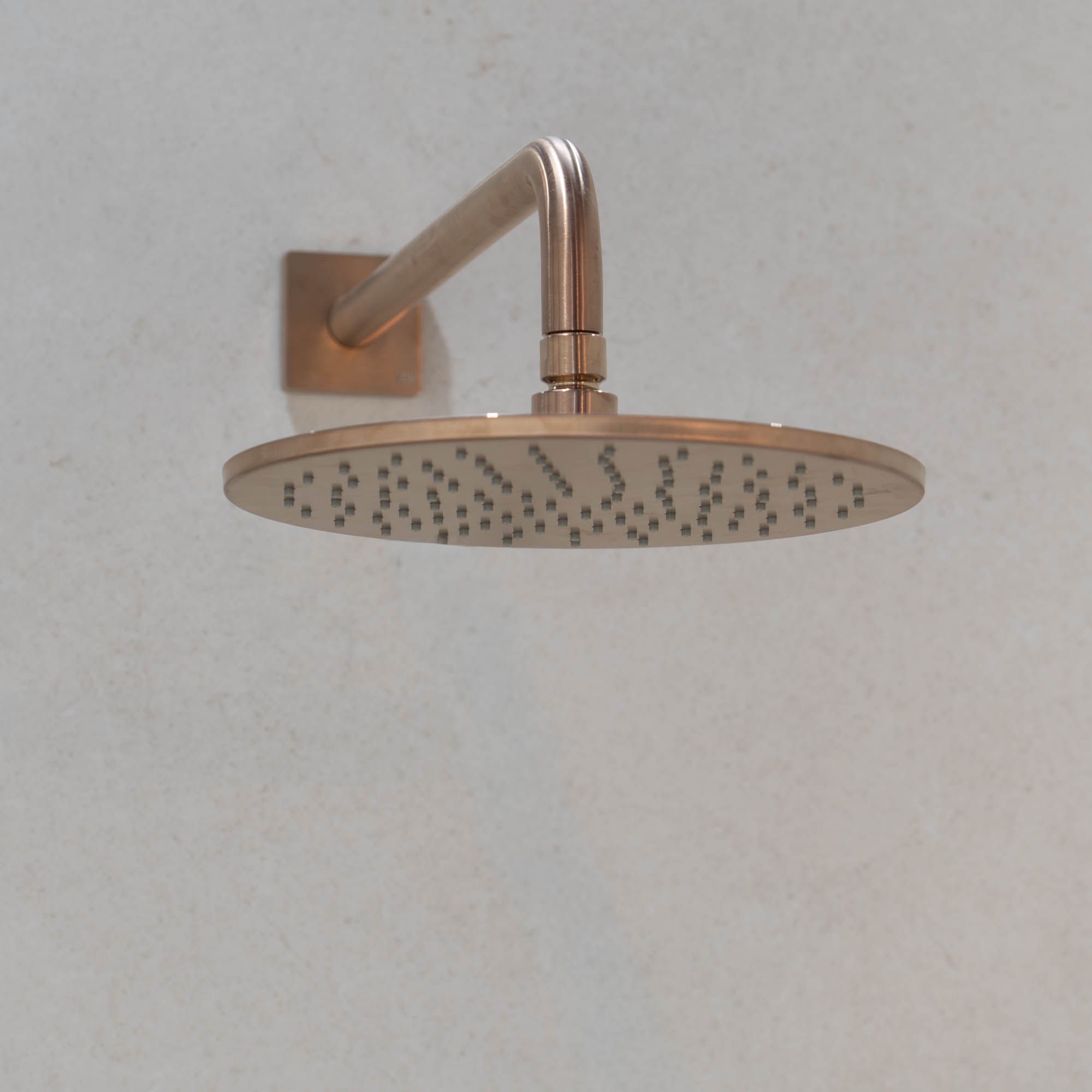 gessi via manzoni shower head wall mounted in warm bronze brushed