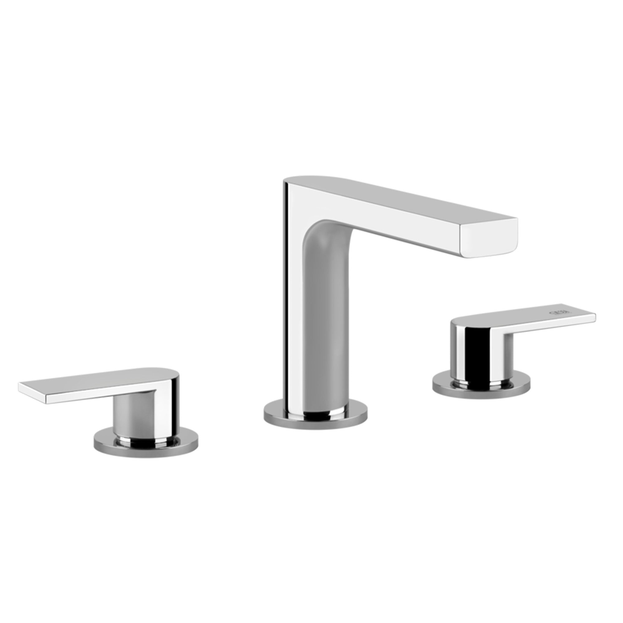 gessi via manzoni 3 hole deck mounted basin mixer with waste chrome