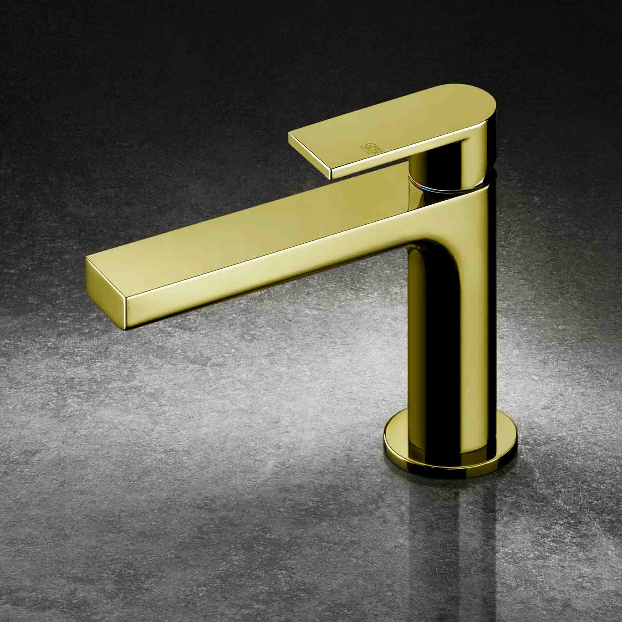 gessi via manzoni basin mixer brass pvd