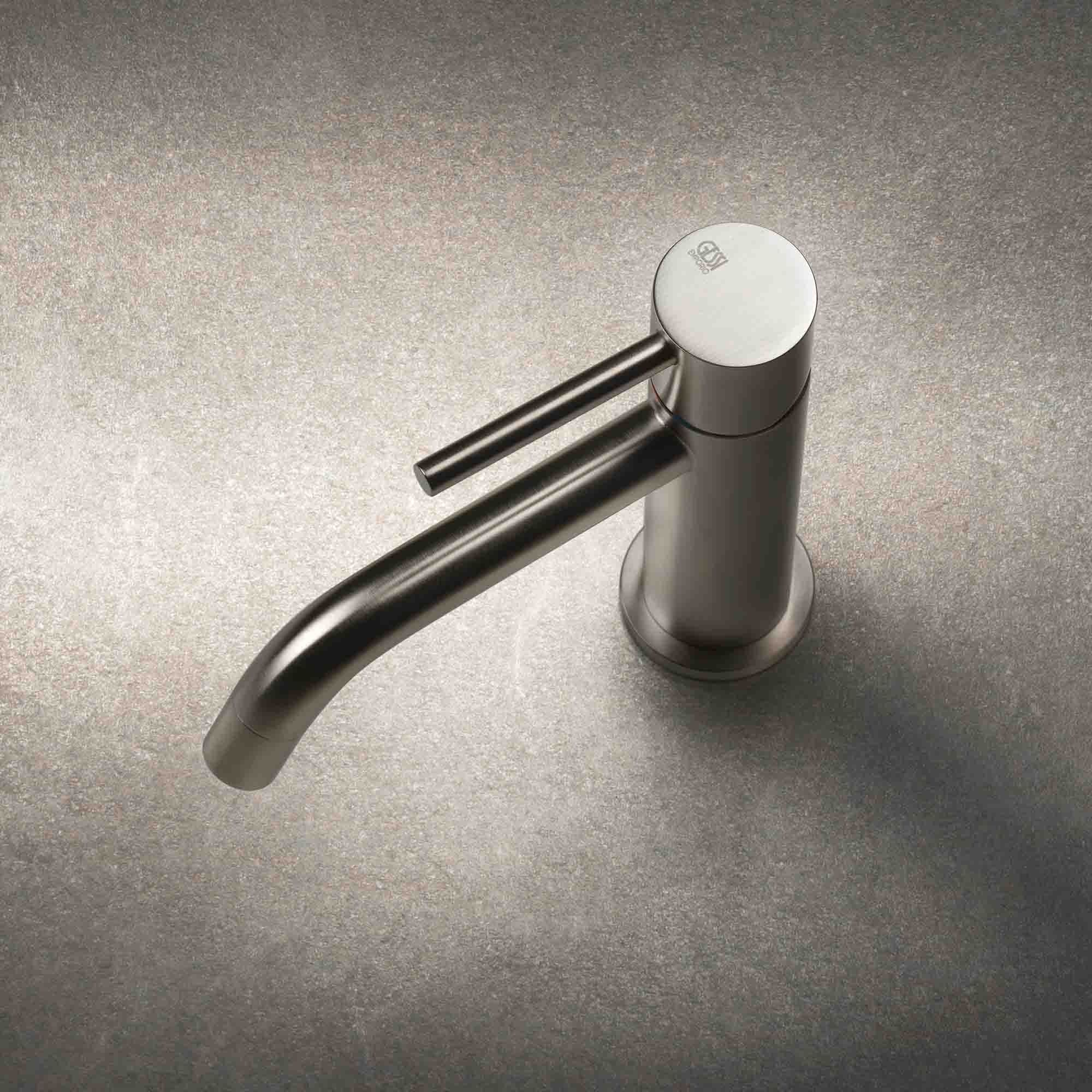 gessi via tortona basin mixer tap finox brushed nickel