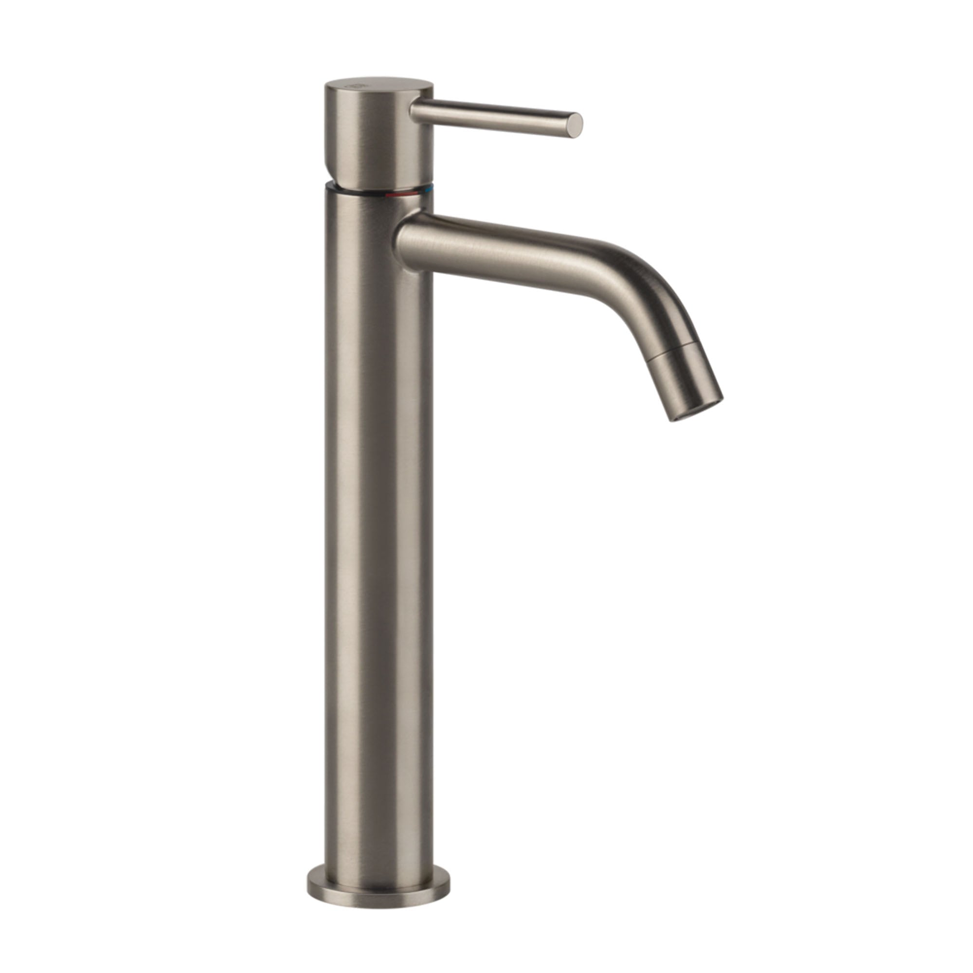 gessi via tortona tall basin mixer tap finox brushed nickel