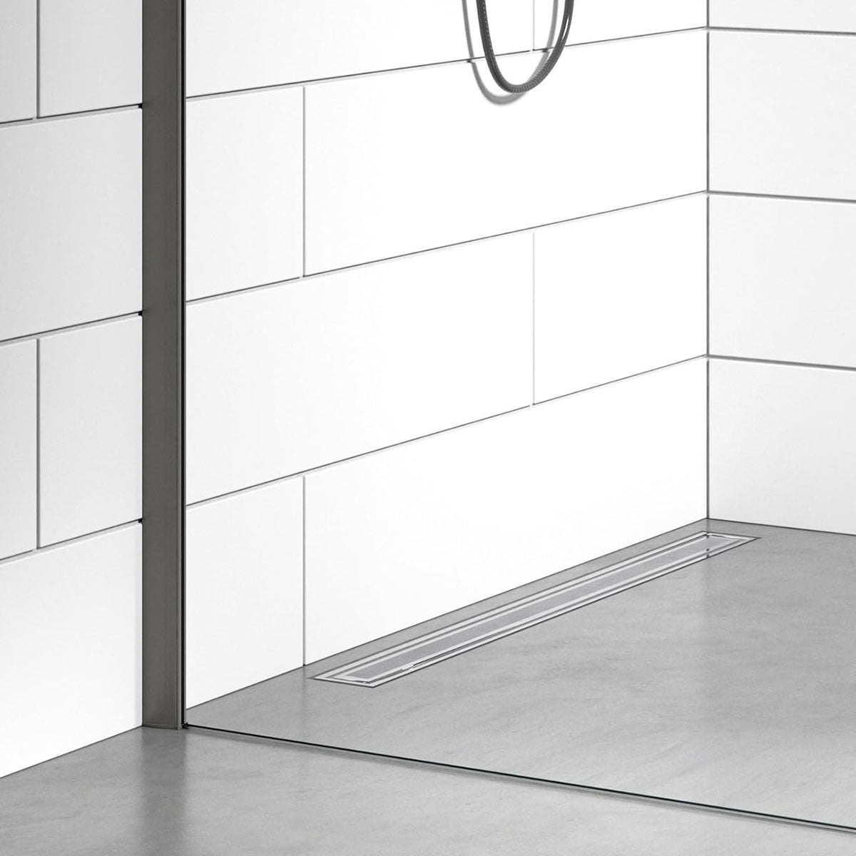 Granlusso 8 Clear Glass Wetroom Shower Screen - Gunmetal