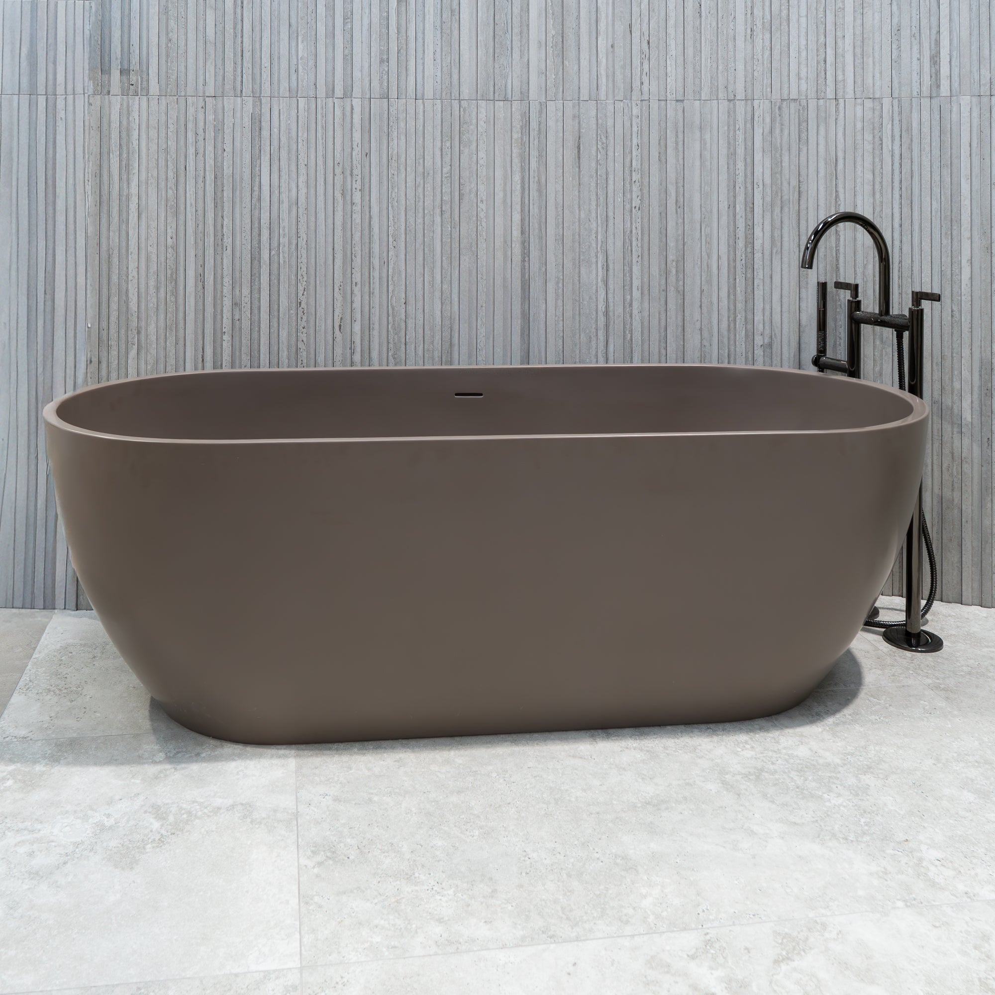 Granlusso™ Amalfi 1700 Freestanding Solid Stone Bath - Earth