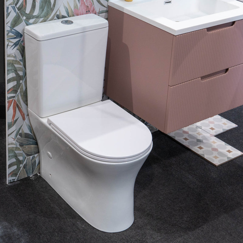 Granlusso Enzo Close Coupled Back To Wall Toilet with Slim Soft Close Quick Release Seat